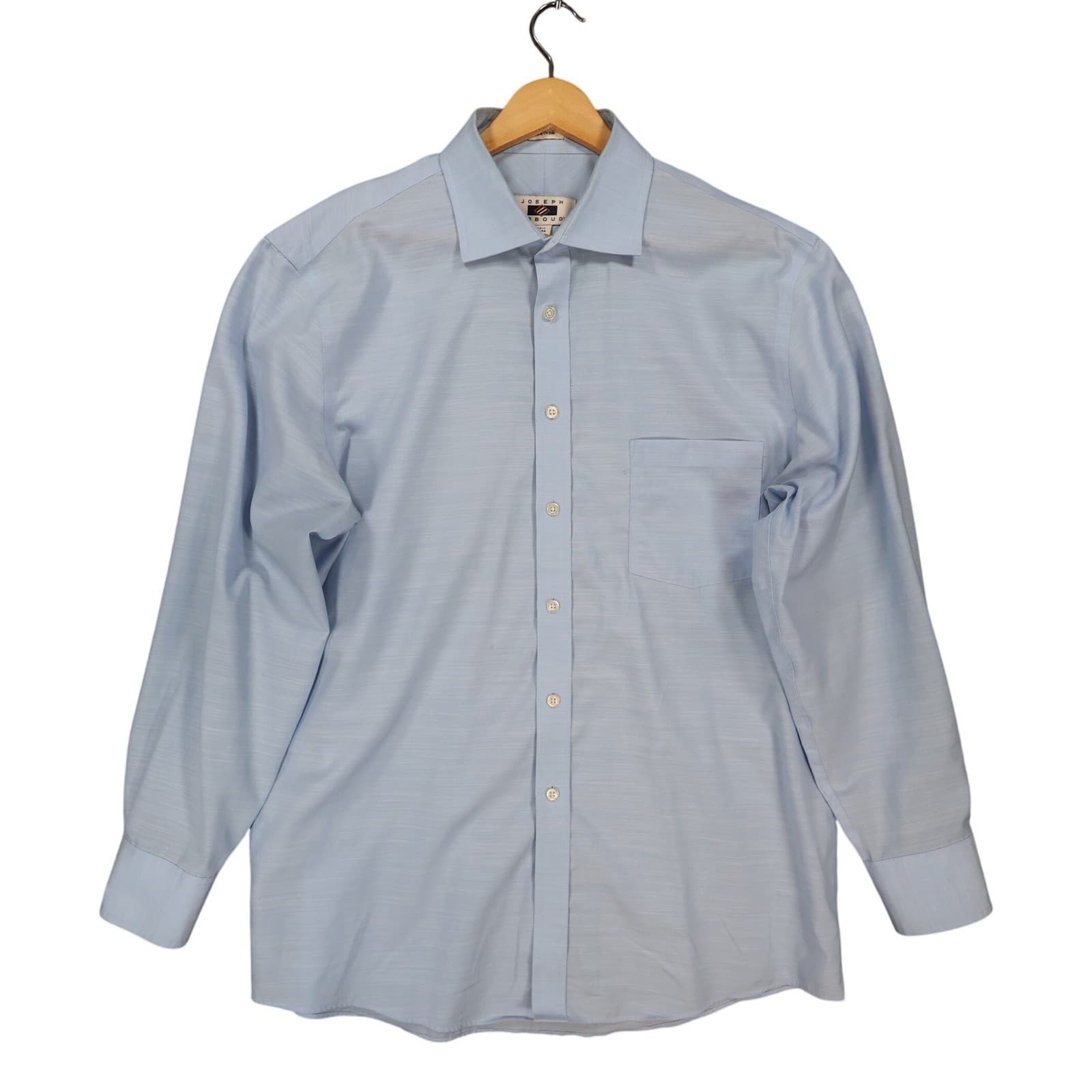 Joseph Abboud Dress Shirt Mens 16.5 32/33 Light Blue Excellent Long Sleeve