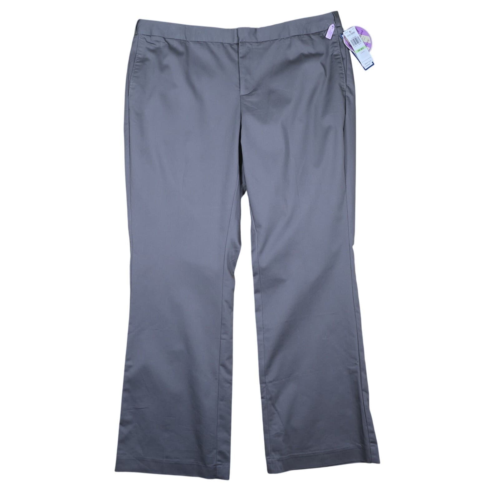 DOCKERS Womens 18W Medium Grey Bootcut Dress Pants Mid Rise Stretch NWT