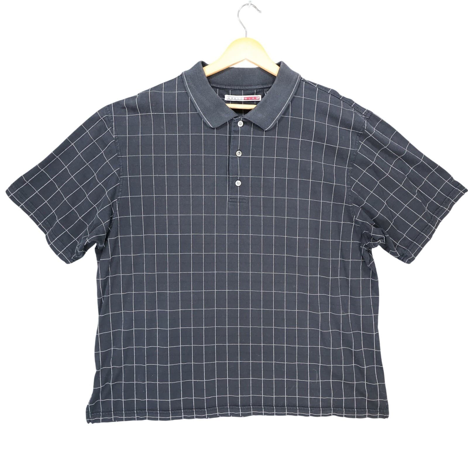 Grand Slam Polo Mens XL Navy Excellent Grid Pattern