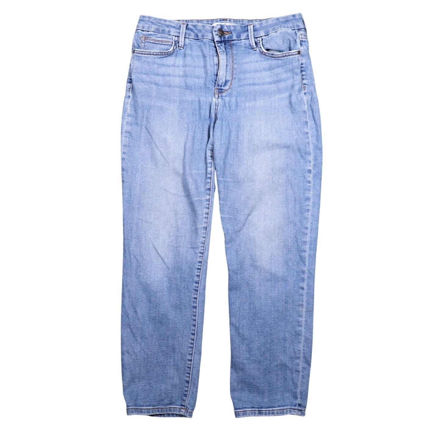 Sam Edelman The Kitten Straight Mid Rise Light Wash Denim Jeans Size 30
