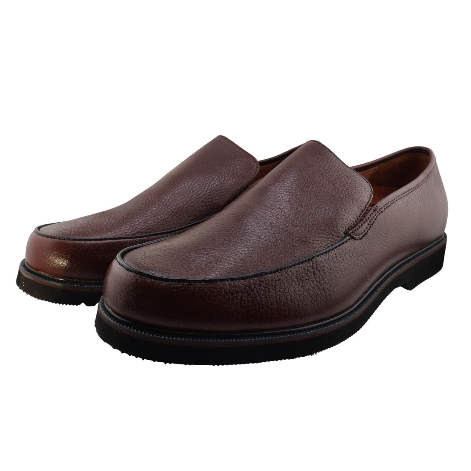 Dr. Scholls Slip On Moc Mens 13 Brown Leather Comfort Loafer 125LC72