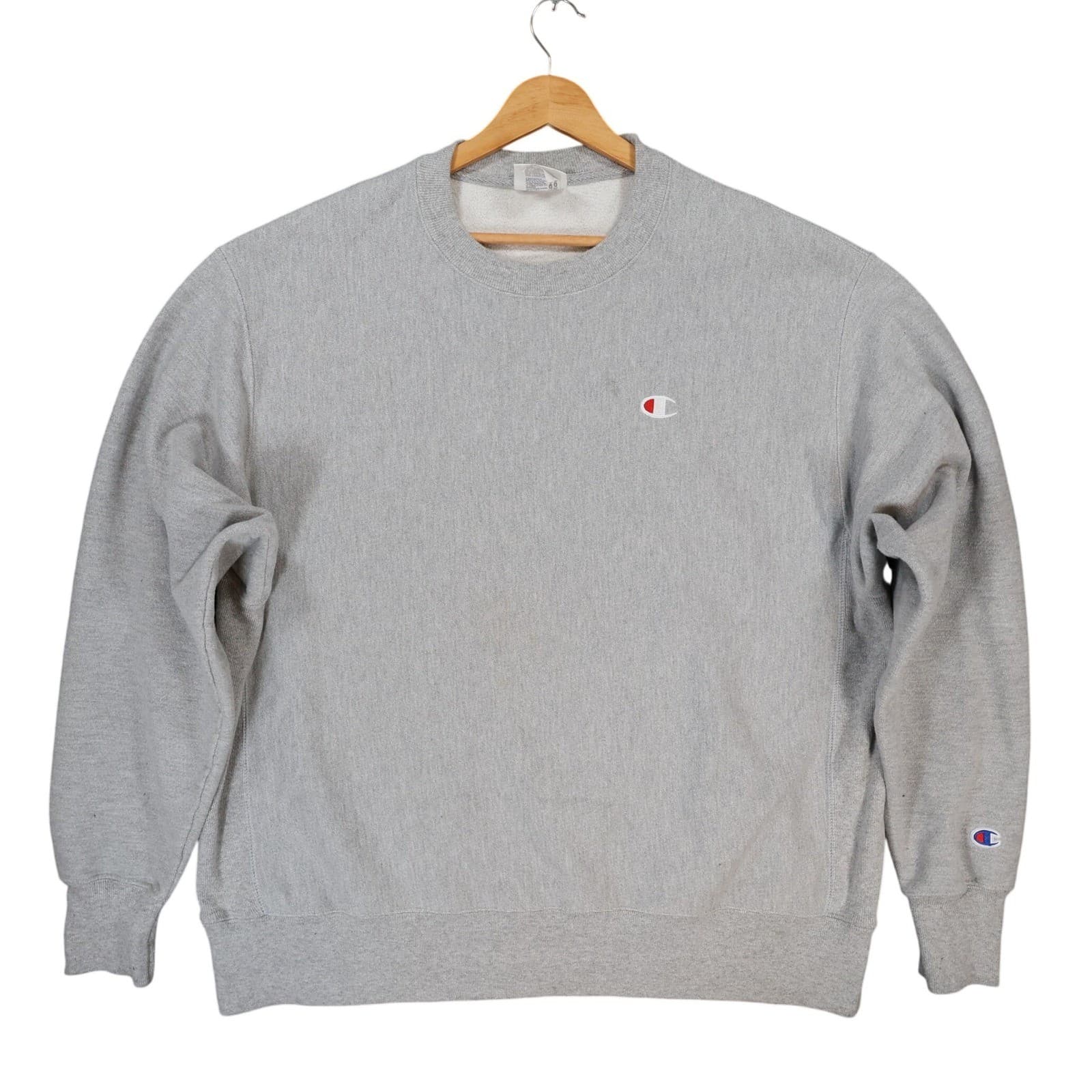Champion Reverse Weave Sweatshirt Mens XL Grey Excellent GF70 Pullover