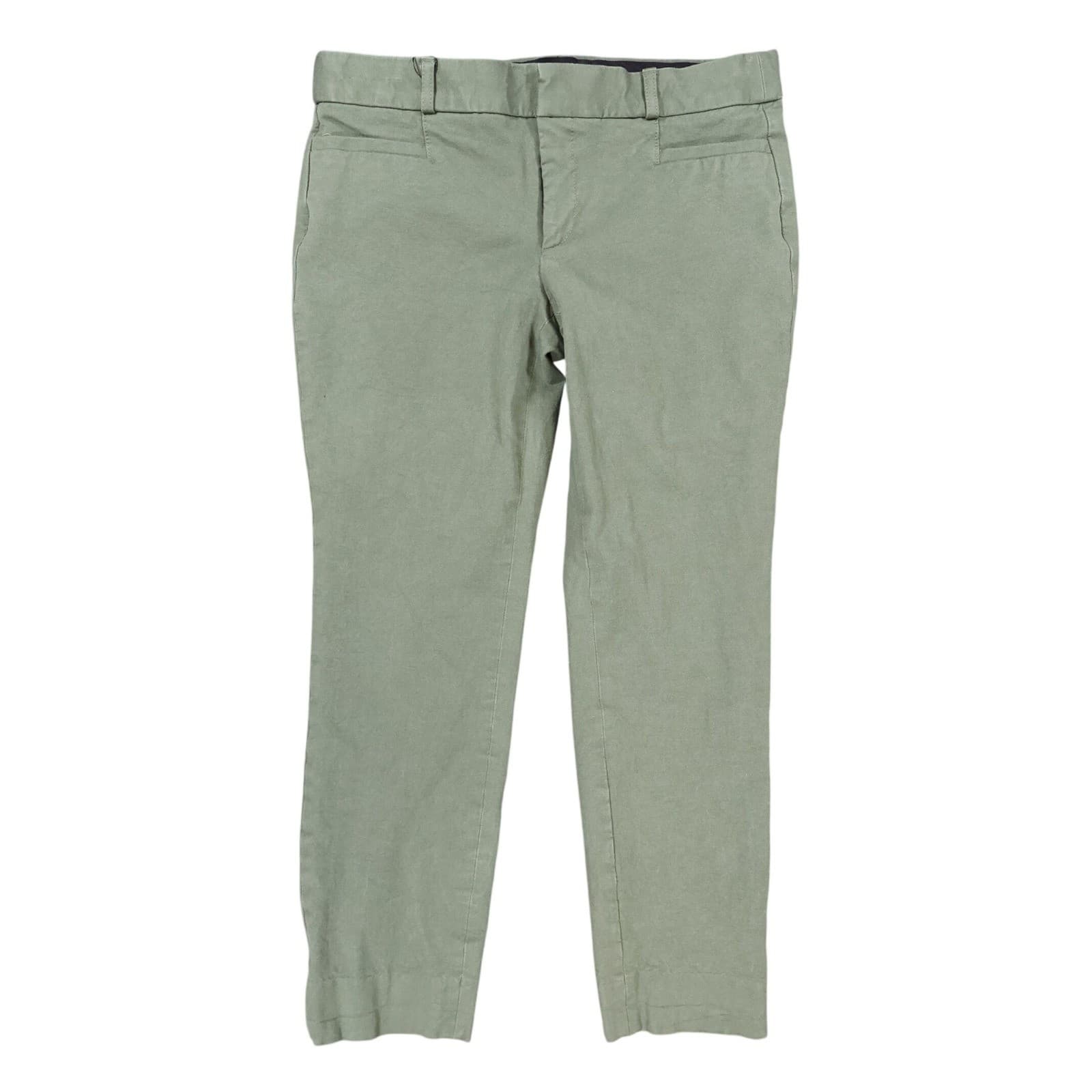 Banana Republic Pants Womens 4 Green Excellent Chino Trousers