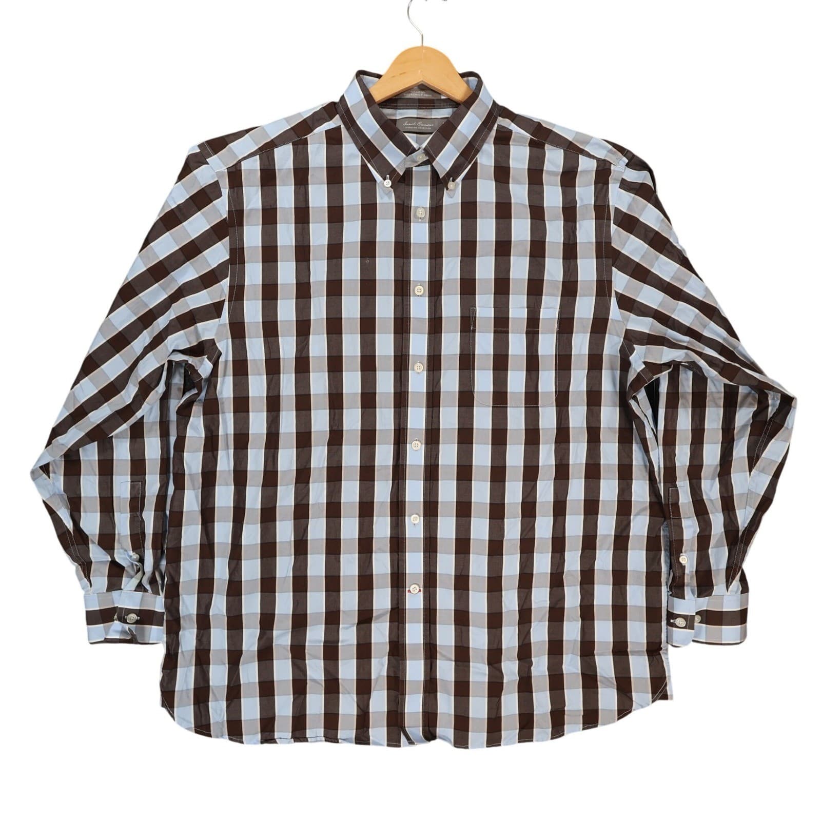 Daniel Cremieux Button Up Mens XL Brown Excellent Signature Collection