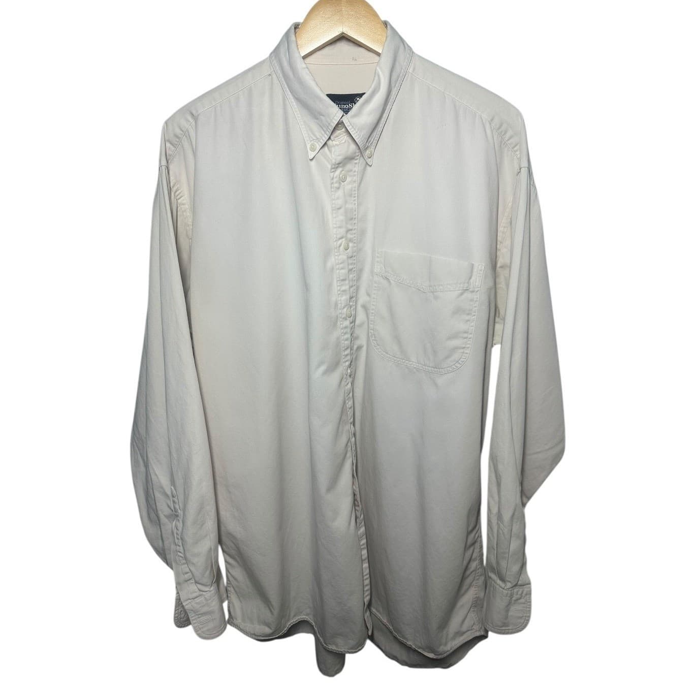EVERGREEN Original ChinoShirt Mens Size Large Long Sleeve Button Down Cotton