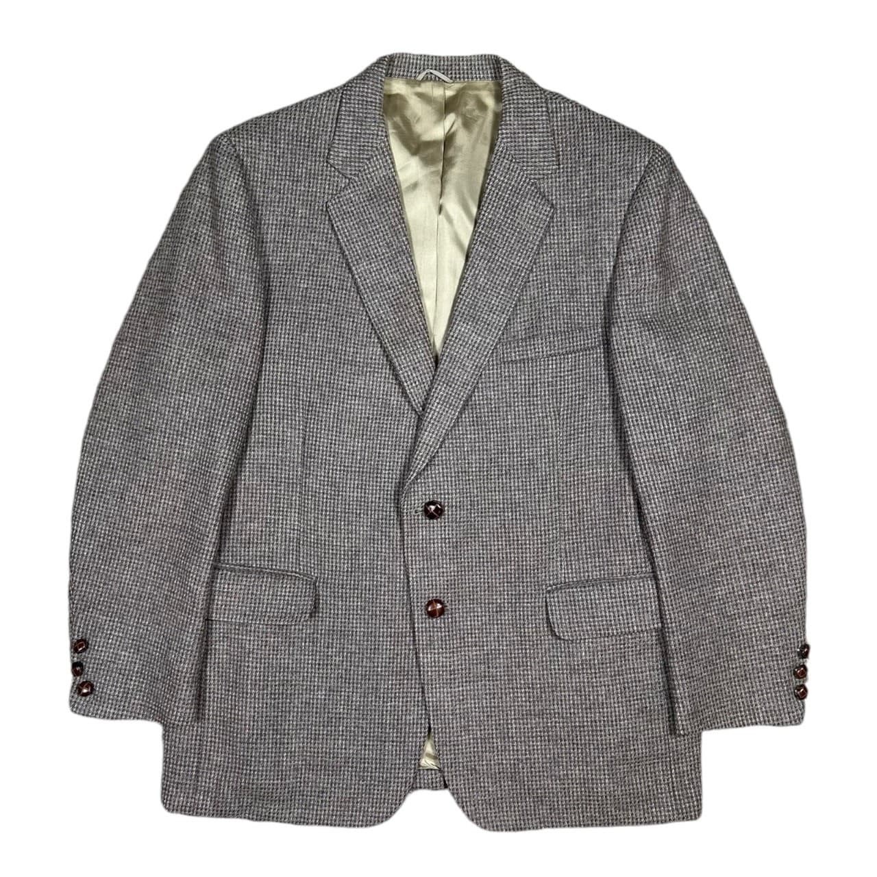 Rothschilds Blazer Mens 44R Brown Houndstooth Ridgewood Supreme Sportcoat