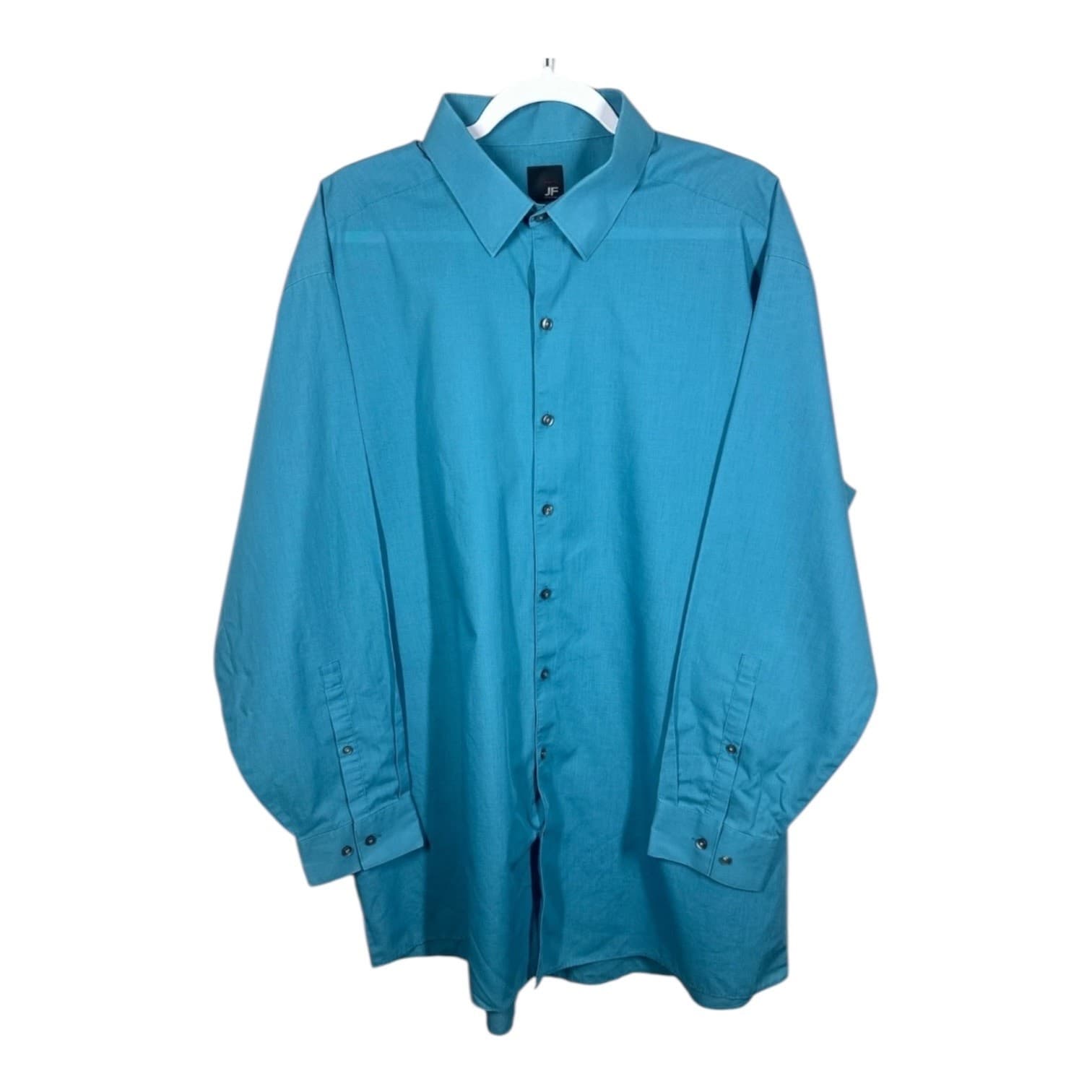 J. Ferrar Mens Blue Button Down Size XXL