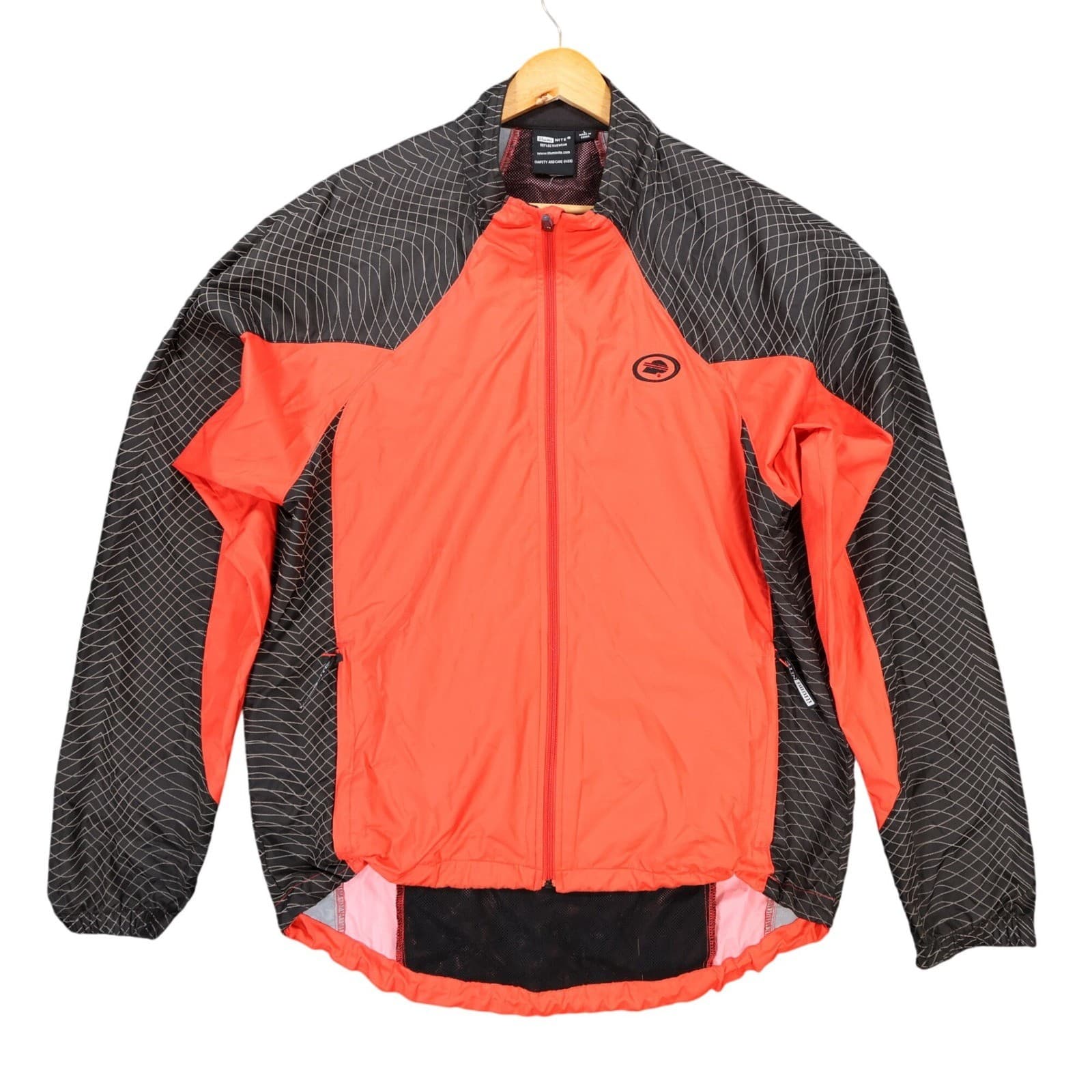 IllumiNite Cycling Jacket Mens Large Red Excellent Reflective