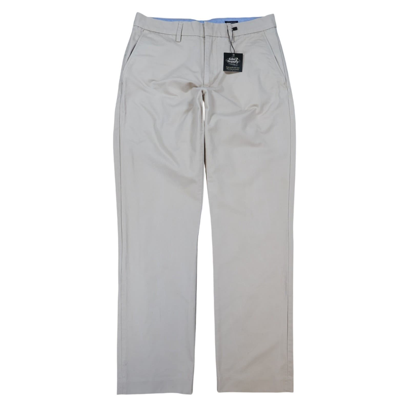 J.Crew Slim Bedford Pants Mens 30x32 Beige Cotton Chino Trousers 92443