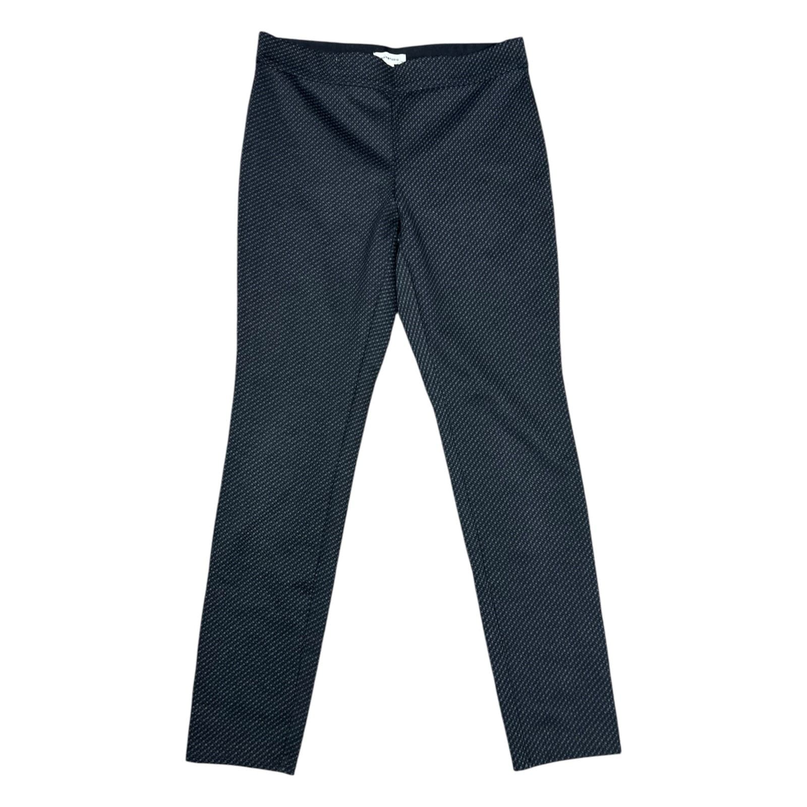 Max Studio Women’s Patterned Dress Pants Size Small Dark Blue