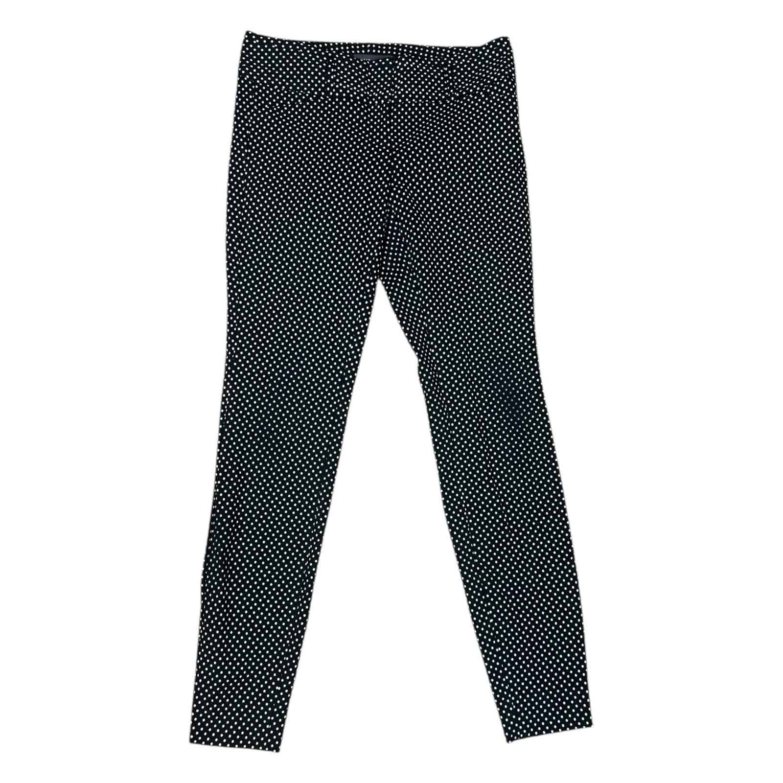 The Limited Polkadot Stretch Dress Pants Women’s Size 0 Black White