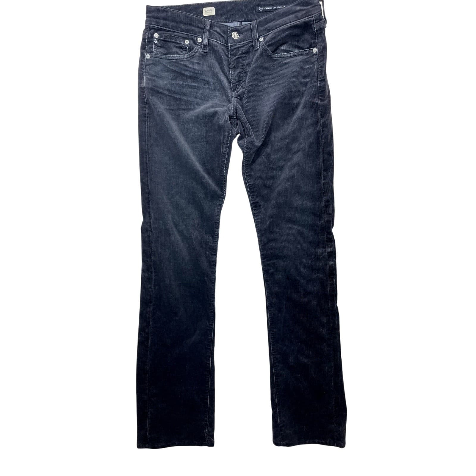 Adriano Goldschmied Women’s Size 29R Black Corduroy Jeans | Classic Fit