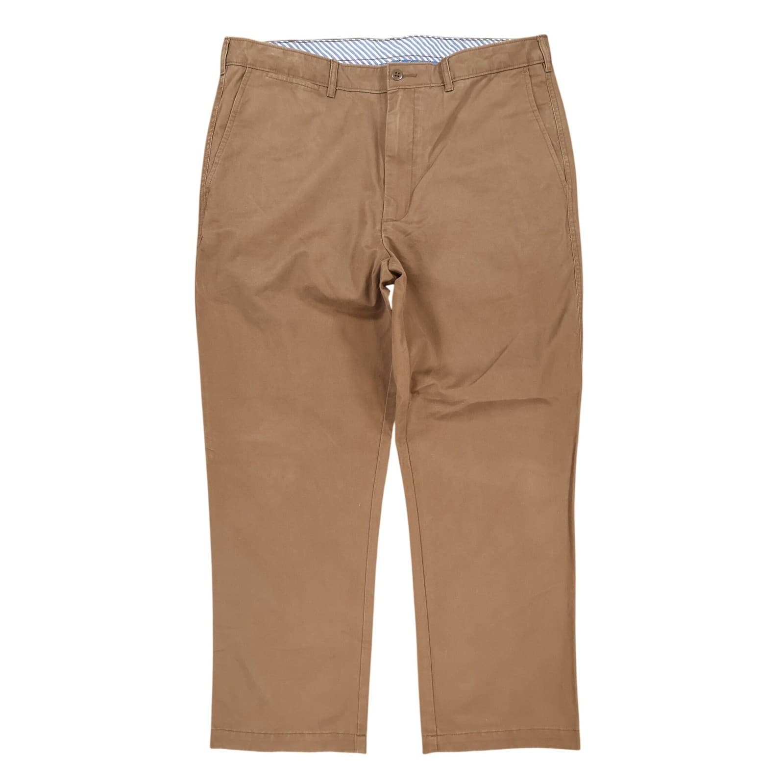 Cremieux Chino Pants Mens 36x29 Brown 100% Cotton Regular Fit Casual Trousers