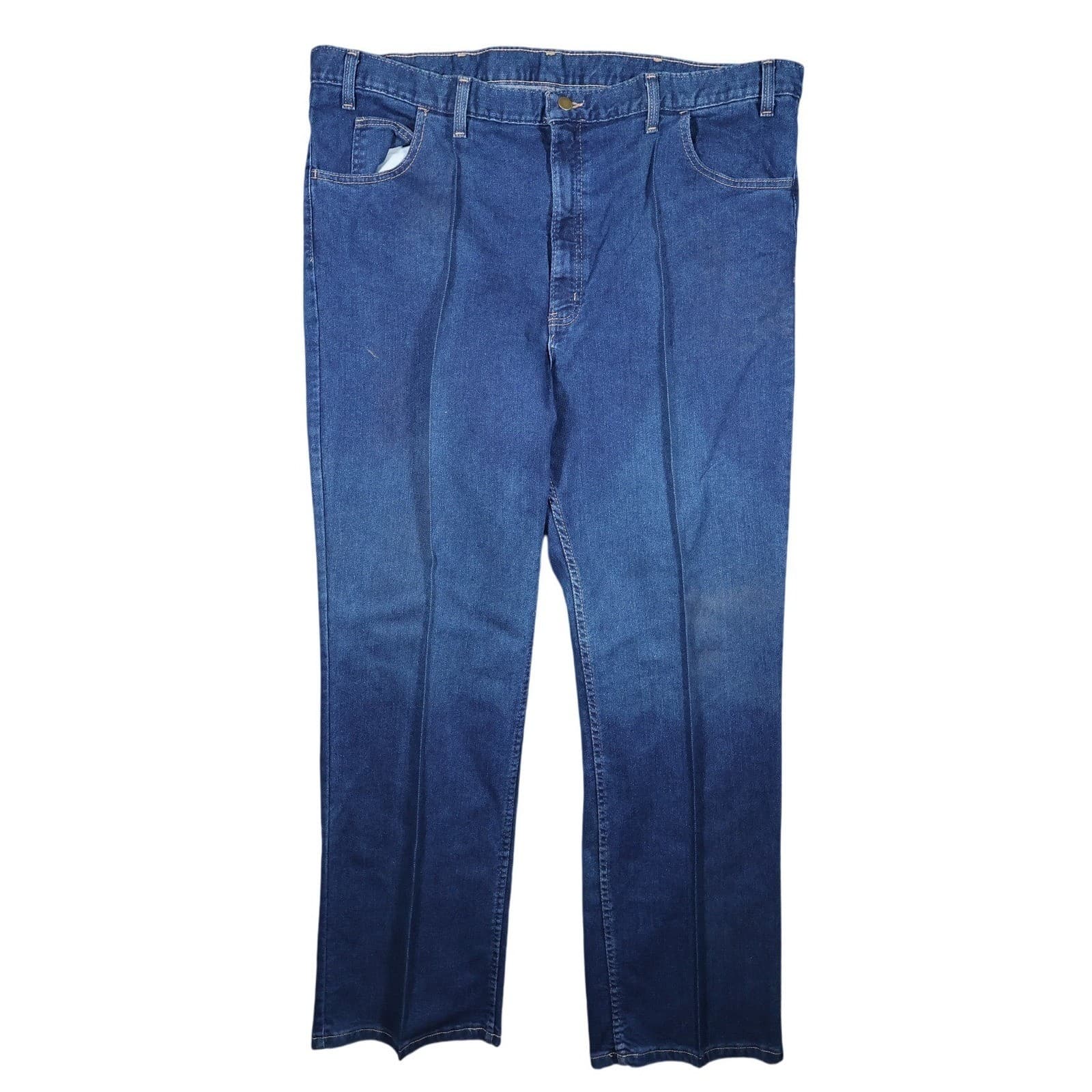 Towncraft Denim Jeans Mens 44x32 Blue Excellent Vintage Made in USA Straight Leg