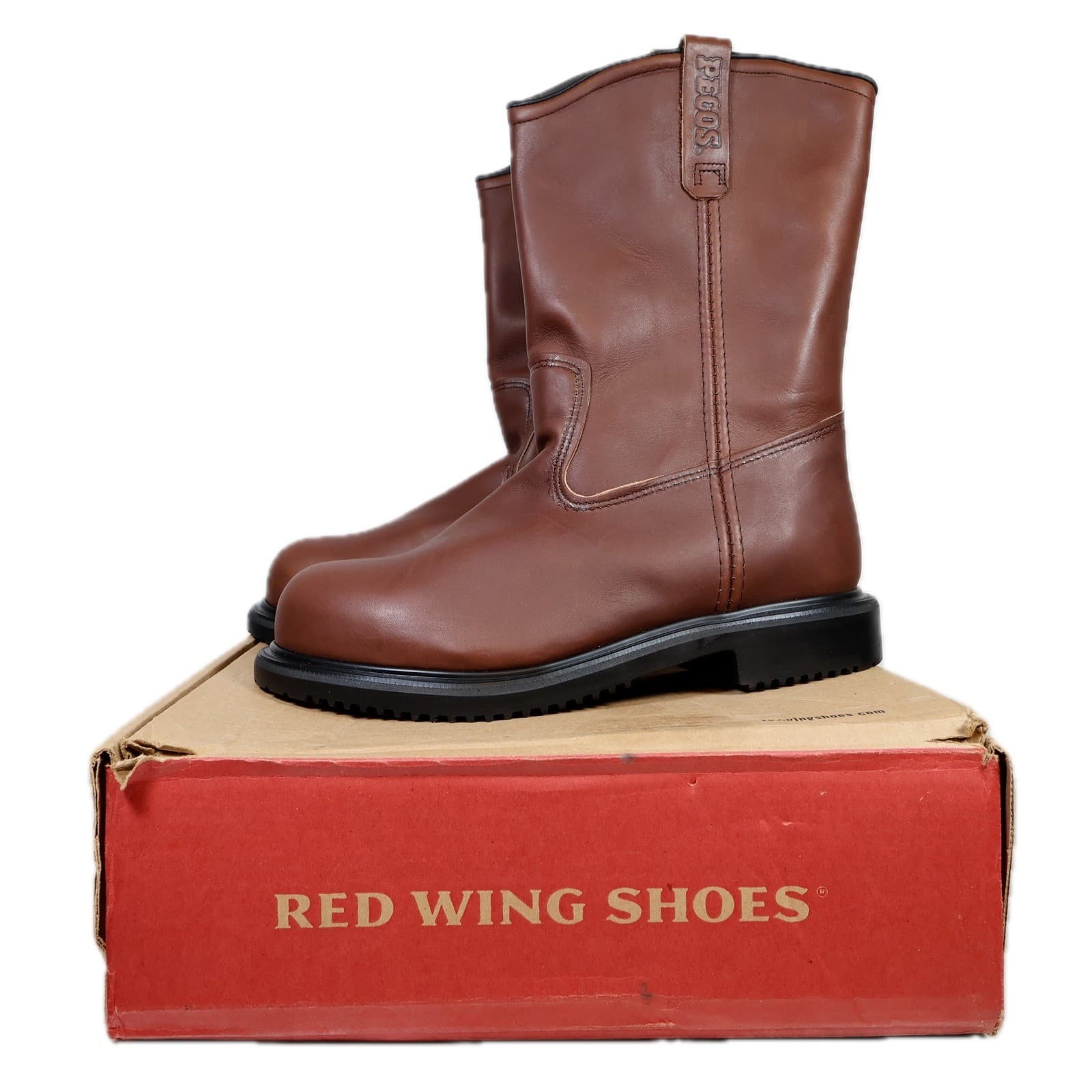 Red Wing Pecos 4441 Boots Mens 11EE Brown Leather Steel Toe EH Insulated USA