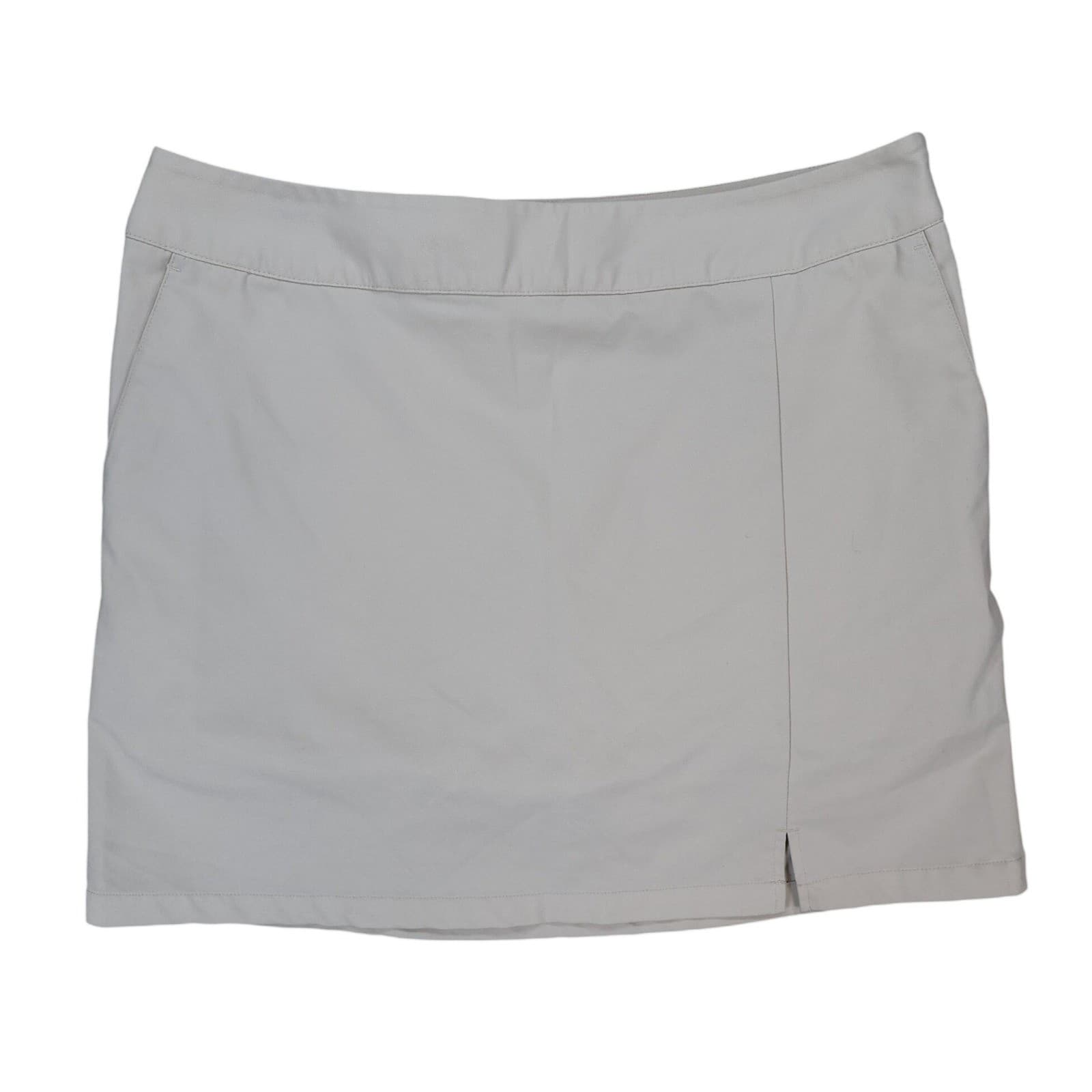 Adidas ClimaCool Skort Womens 8 Beige Polyester Athletic Golf Skirt