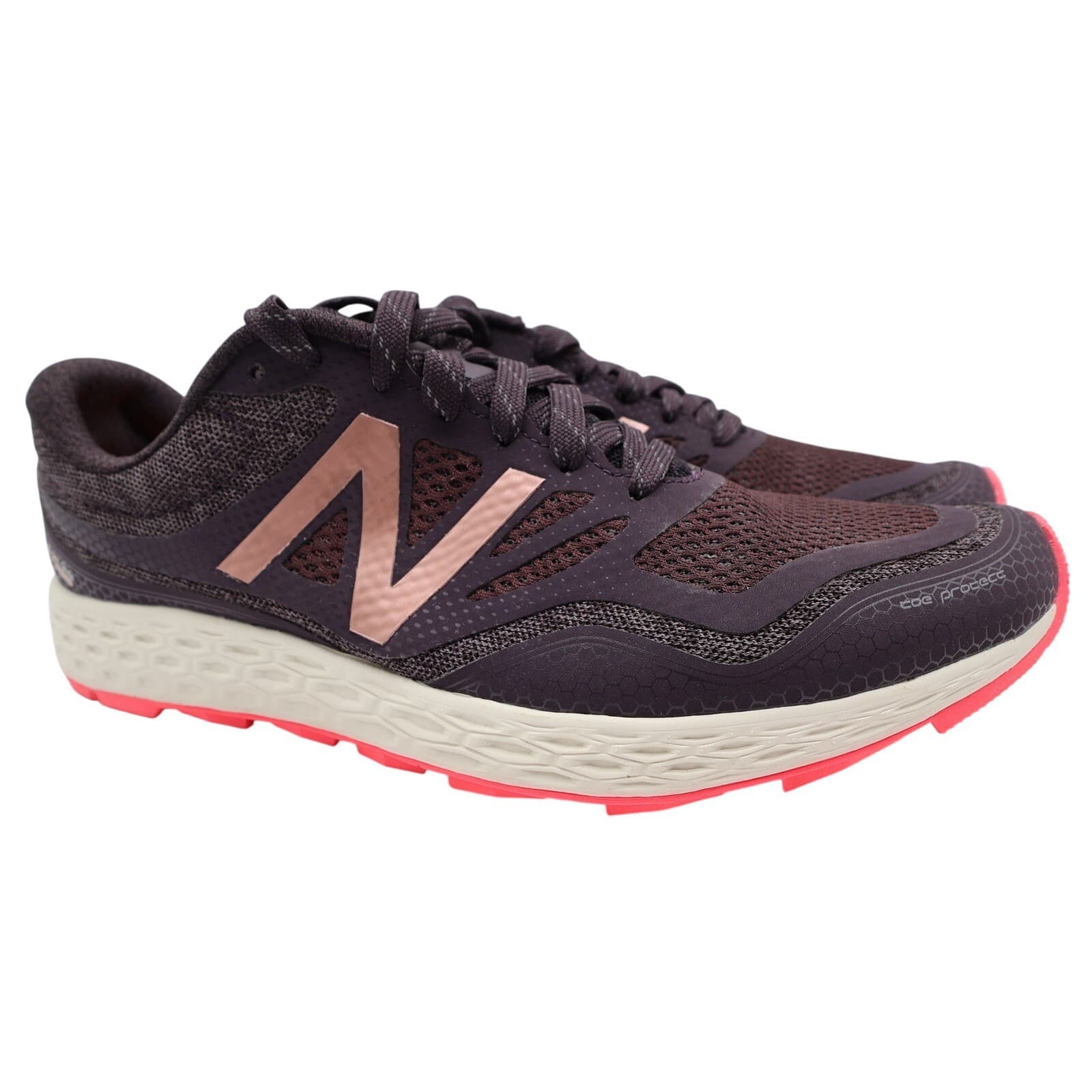 New Balance Fresh Foam Gobi Trail Running Shoes Womens 9.5 Purple Rose Gold Mesh
