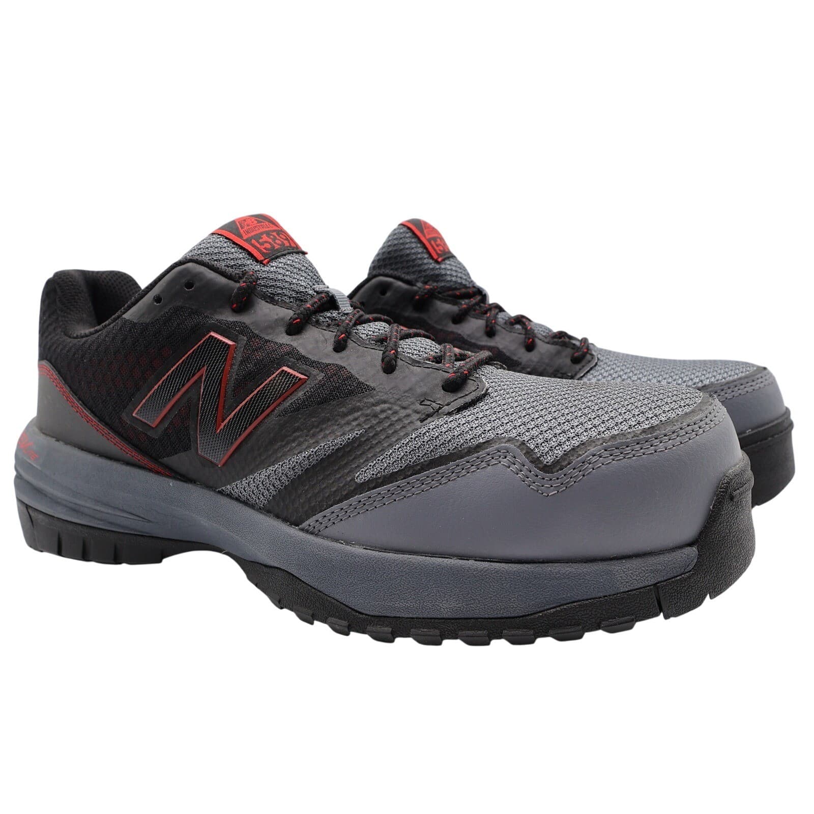 New Balance 589 Industrial Mens Size 10 Grey Mesh Composite Toe Shoes MID589
