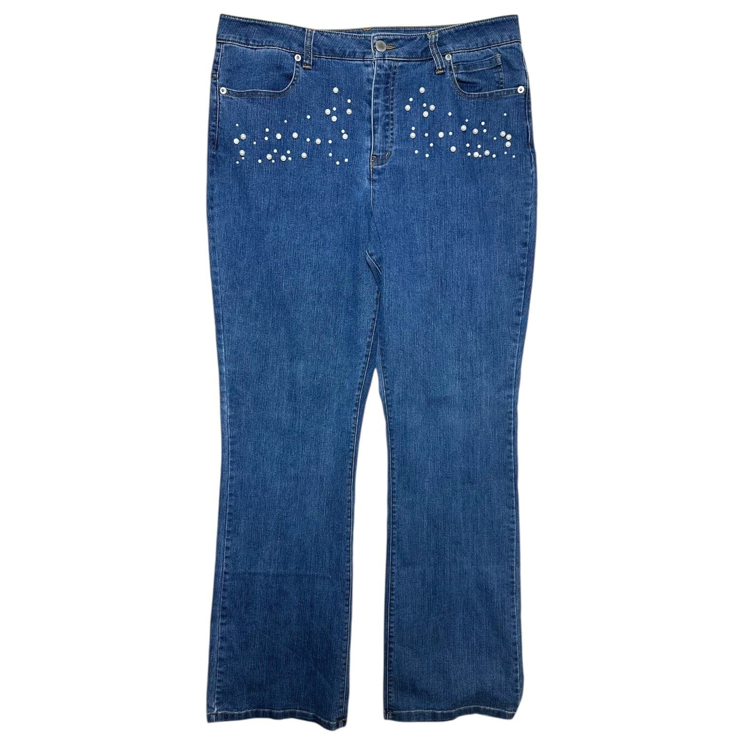 Chadwicks by Boston Classic Boot Jeans Women 14 Blue Denim Bootcut