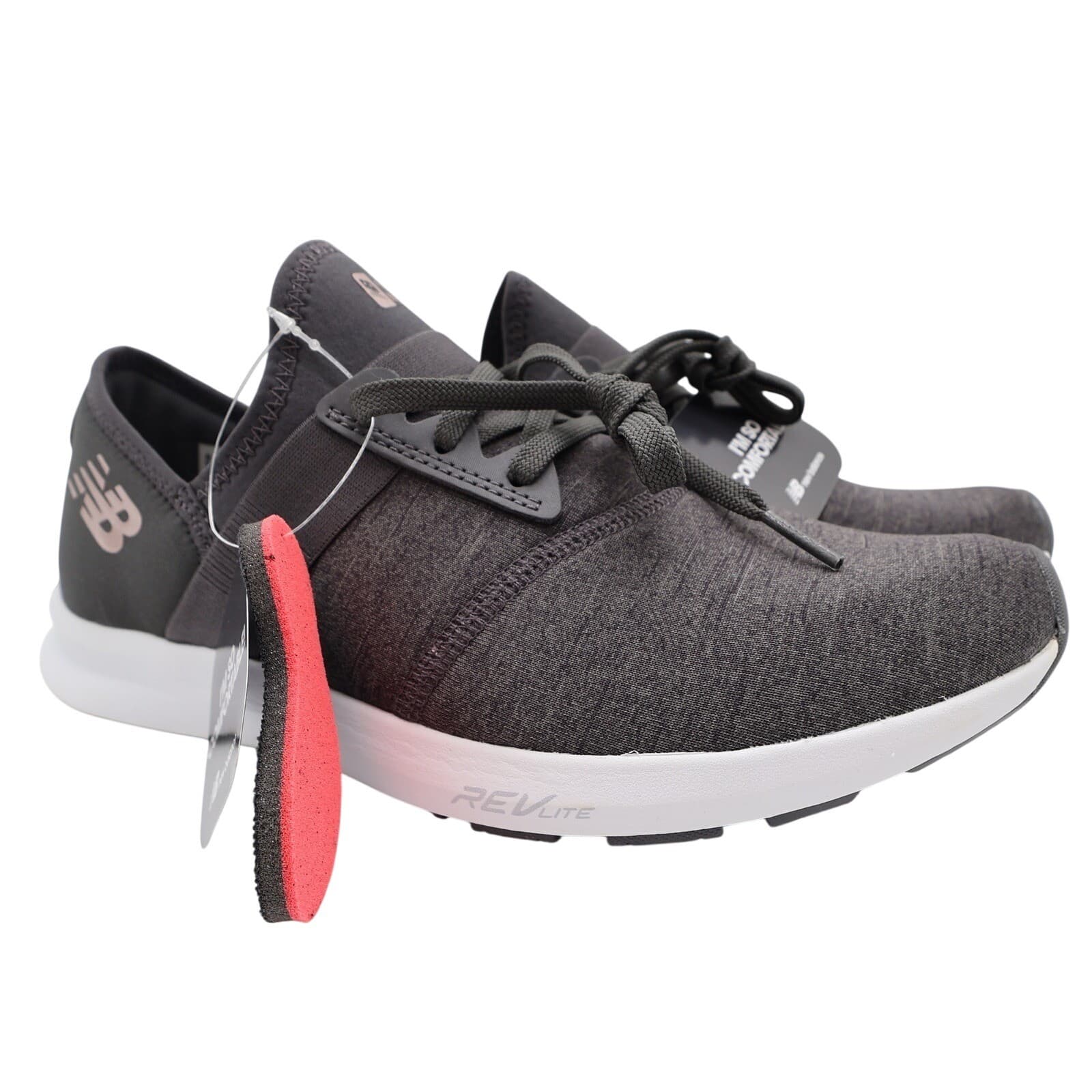 New Balance FuelCore Nergize Womens 9.5 Grey Textile Training Shoe WXNRGDG