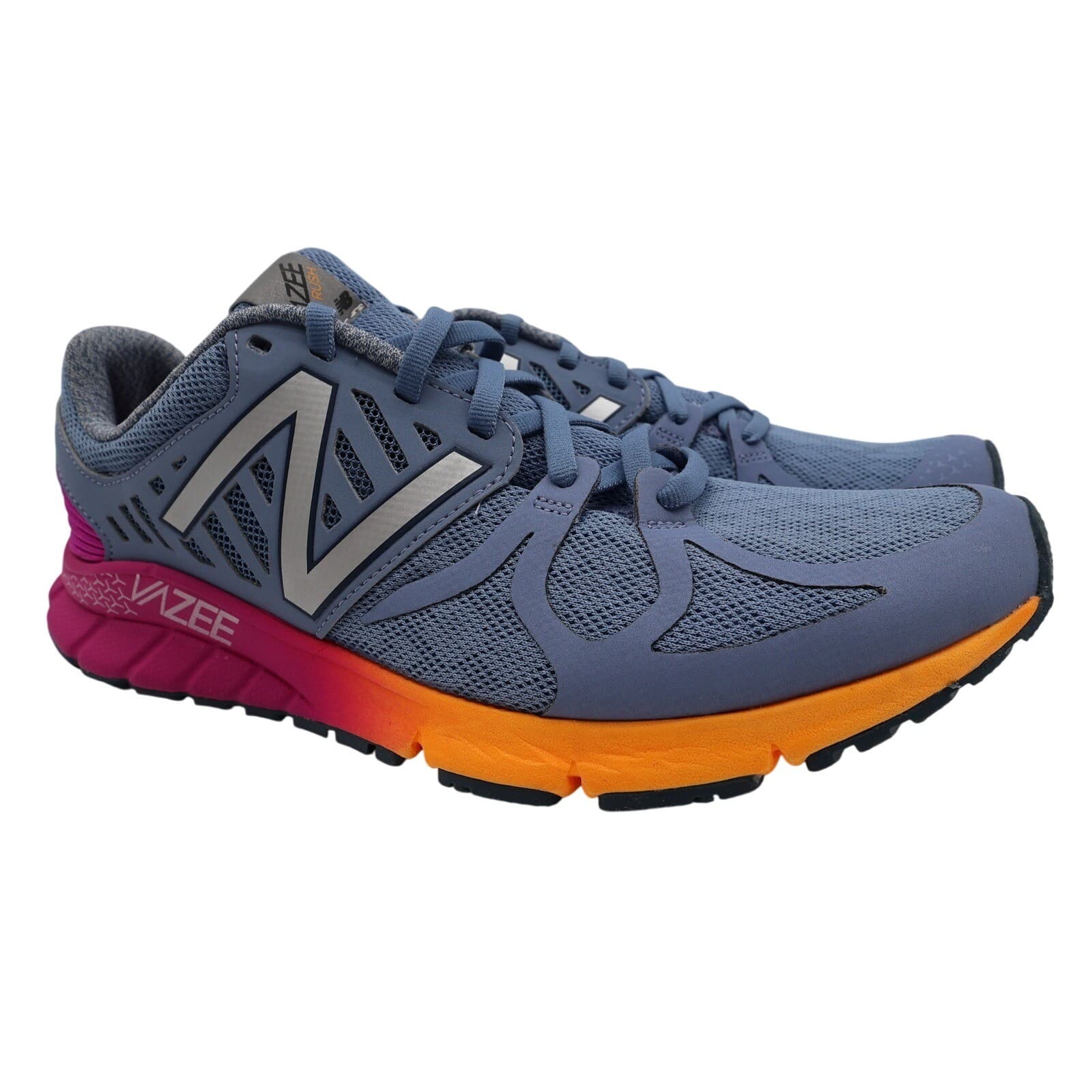 New Balance Vazee Rush Running Shoes Womens 10 Blue Orange Mesh Athletic WRUSHYP