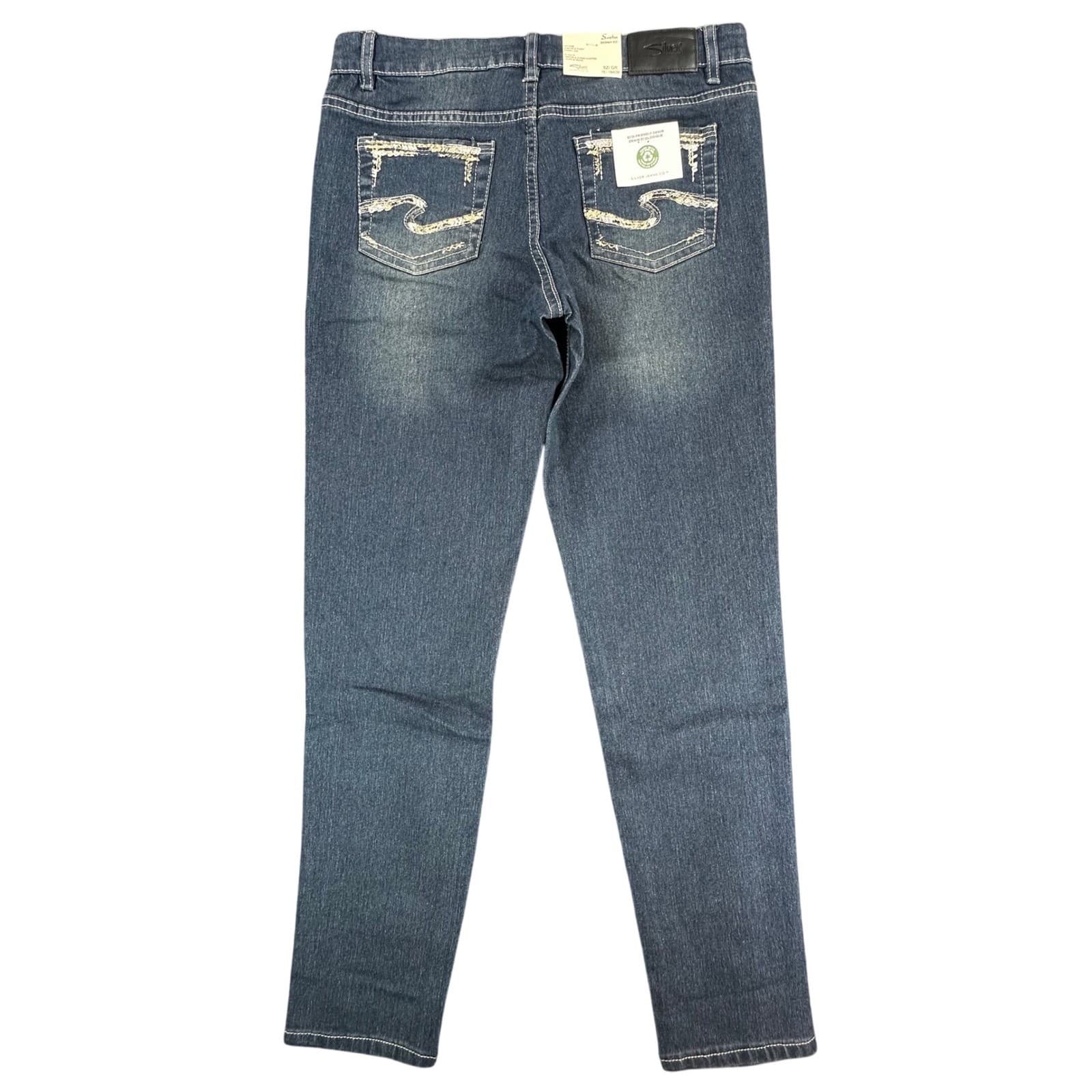 Silver Jeans Co Sasha Skinny Jeans Girls 16 Blue Eco Friendly Recycled Denim