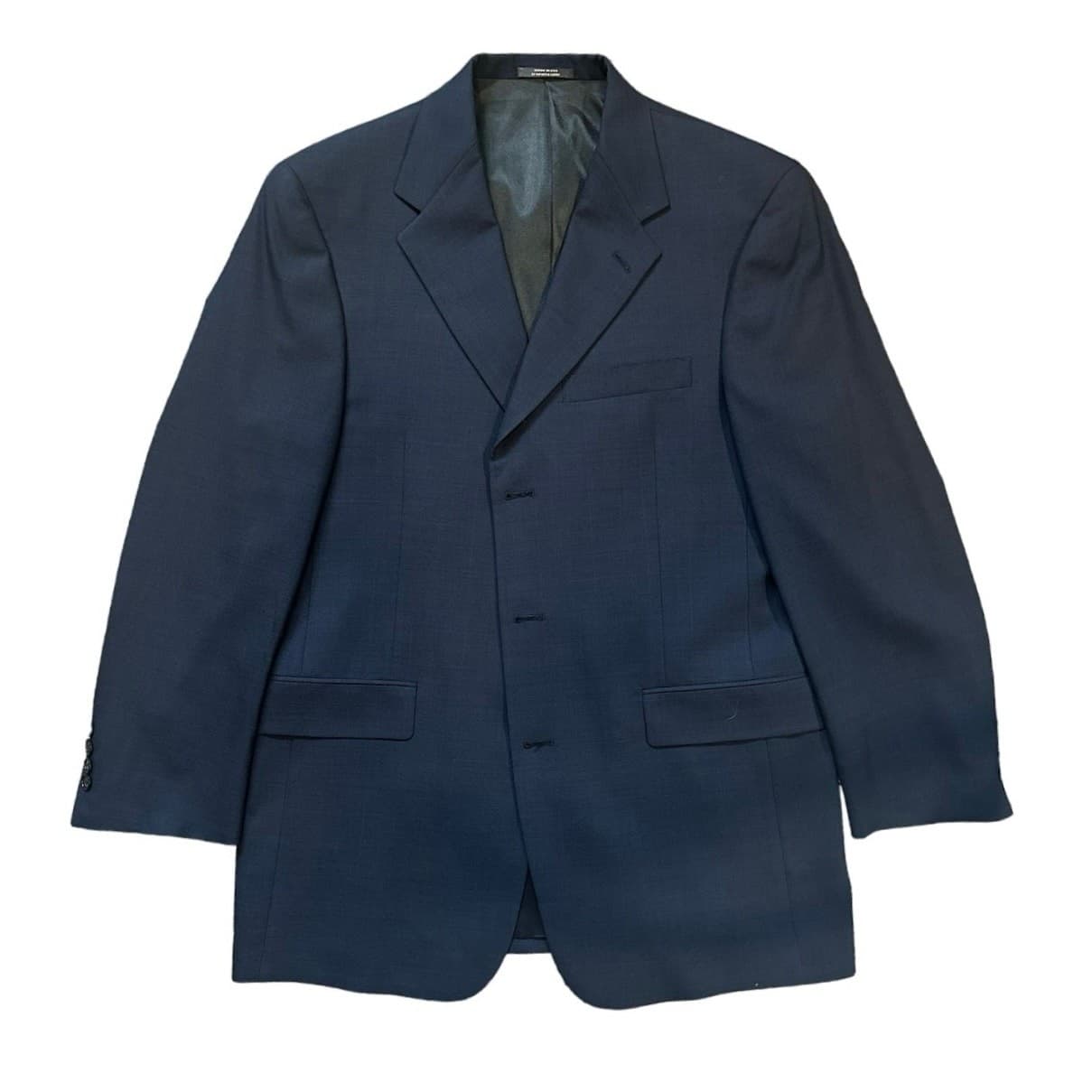 Austin Reed London England Mens 40R Navy Blue Wool Blend Suit Sport Coat Blazer