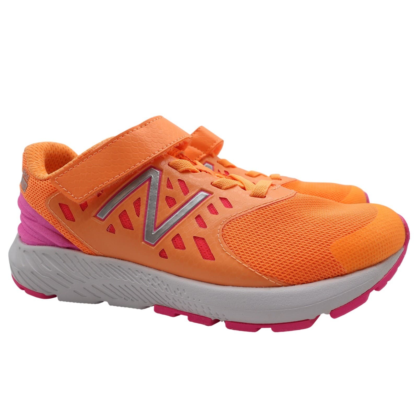 New Balance Urge Running Shoes Kids 2.5 Orange Pink Synthetic Athletic PXURGPM