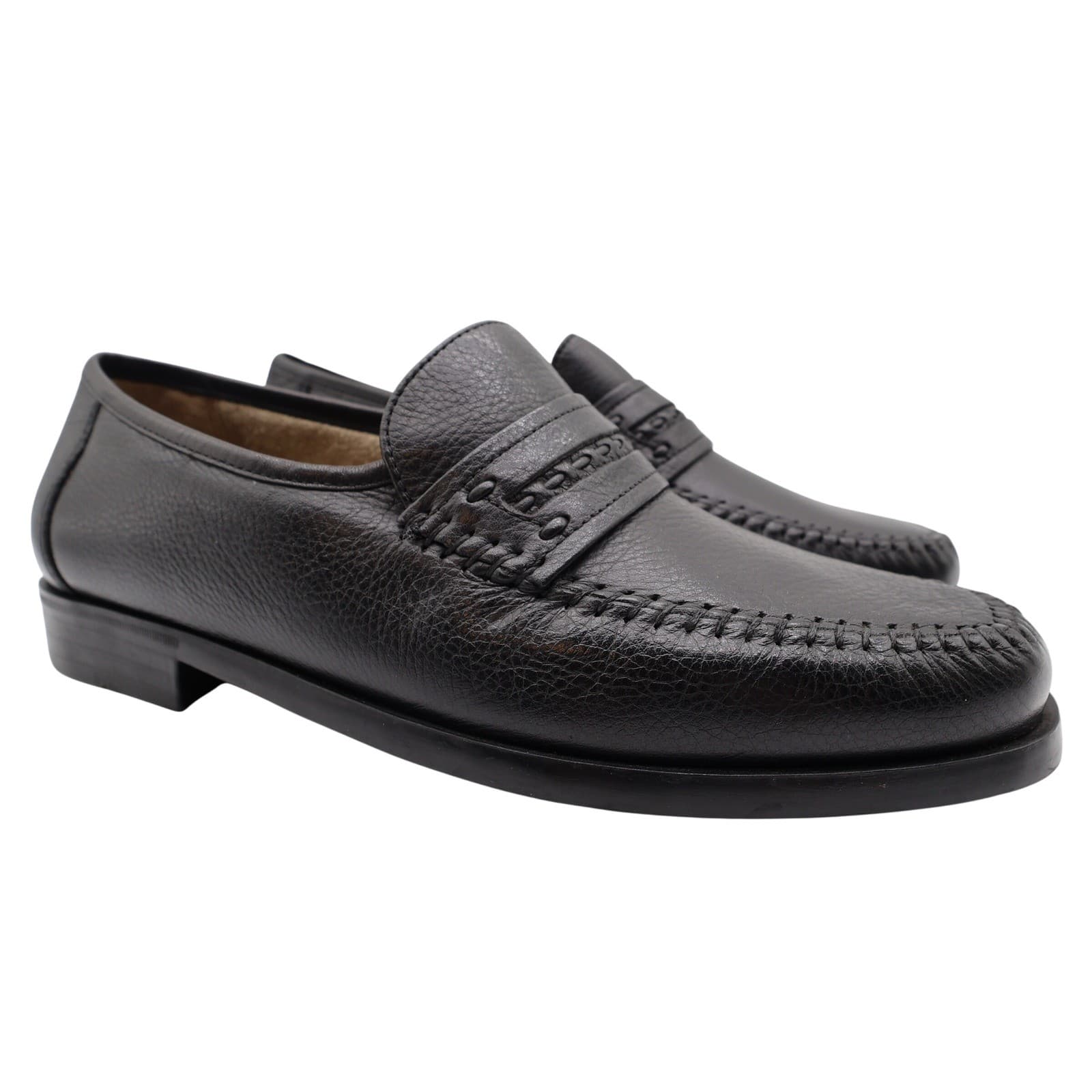 Nunn Bush Edgar Loafers Men's 9 Black Leather Comfort Gel Slip-On