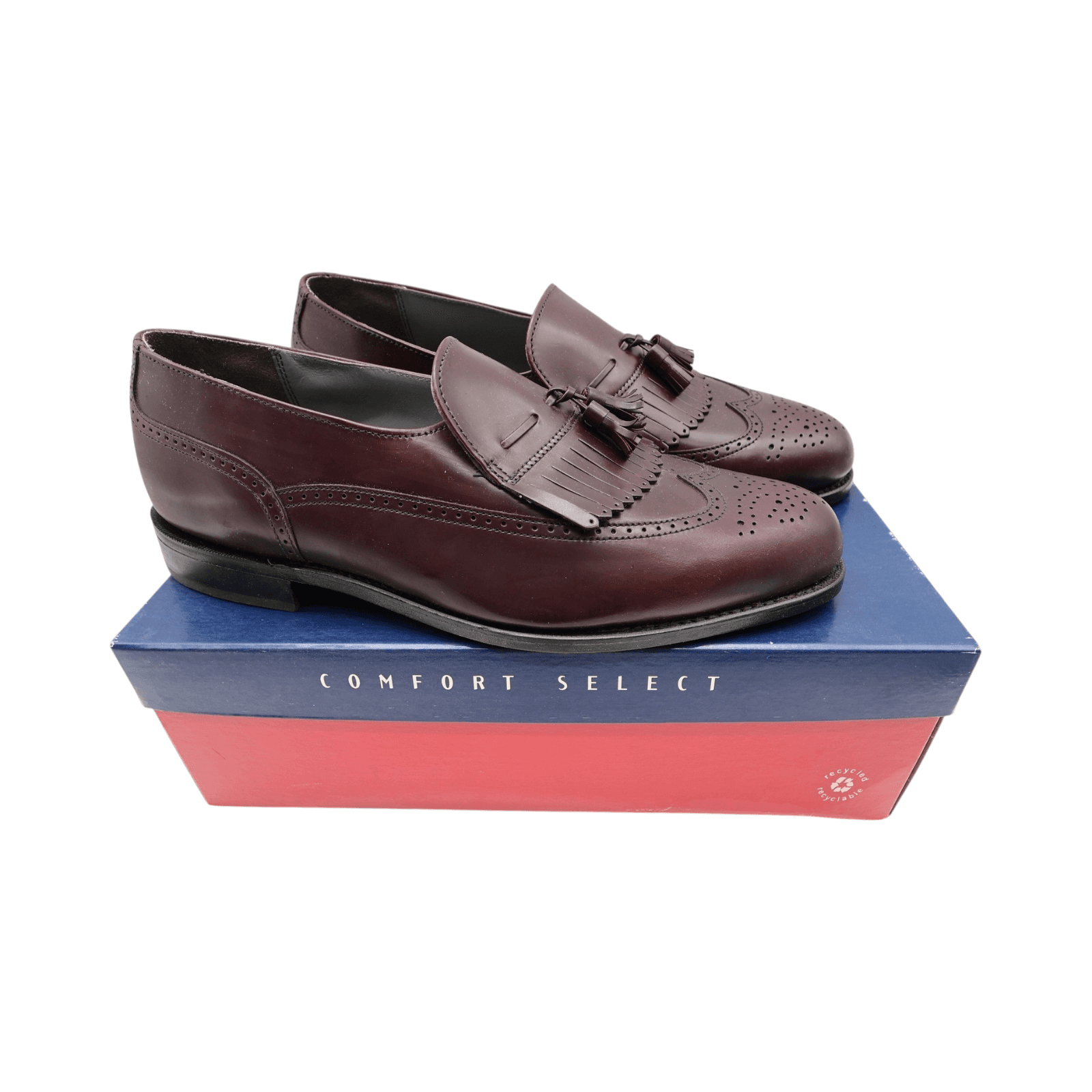 Dexter Brent Burgundy Leather Tassel Loafers Mens 12 2W Comfort Classic