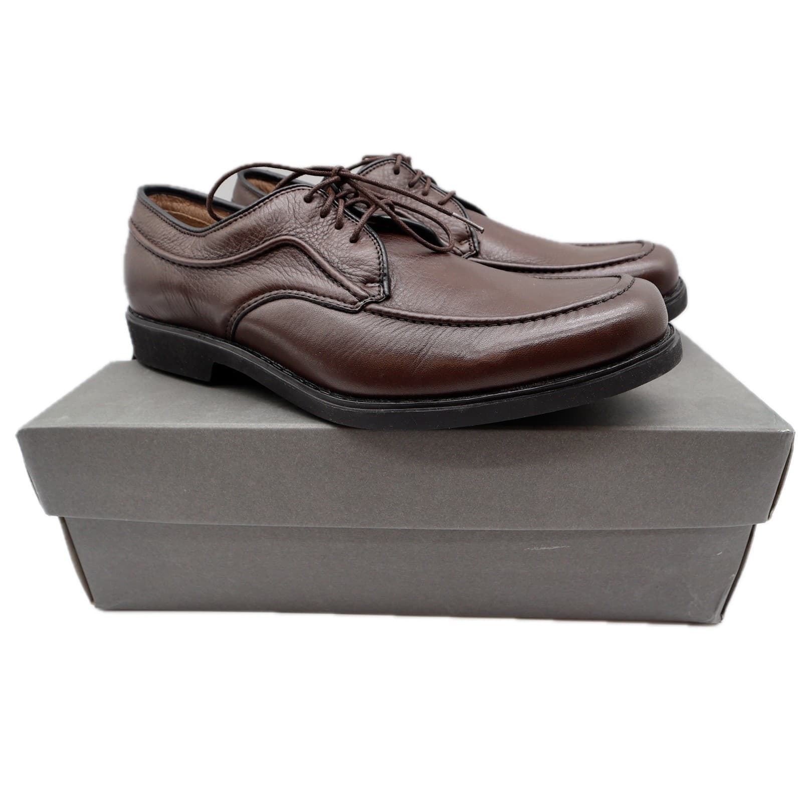 Hush Puppies Tribute Oxford Mens 10 Dark Brown Leather Dress Shoe 16408 New