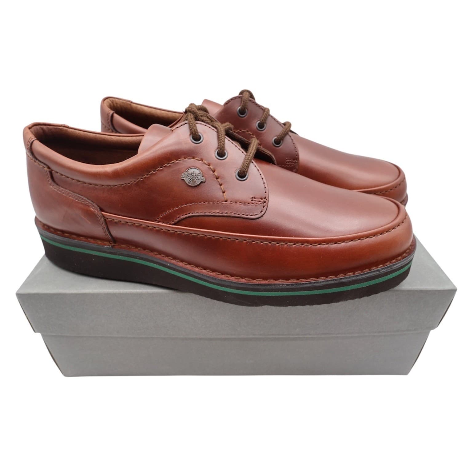 Hush Puppies Mall Walker Shoes Mens 11 Brown Leather Comfort Oxford 18915 NOS
