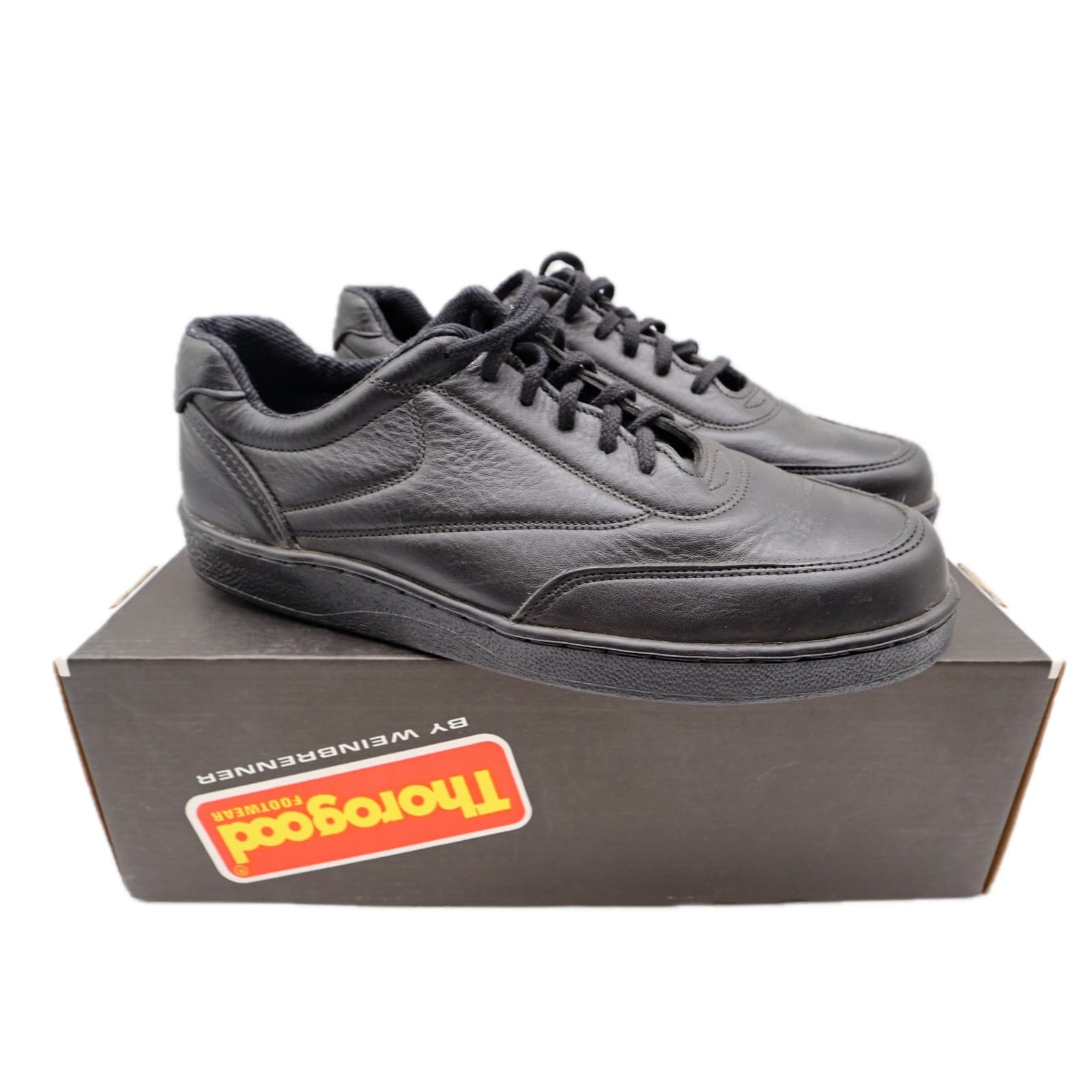 Thorogood Postal Oxford Shoes Mens 10 Black Leather USPS USA Made NOS 834-6333