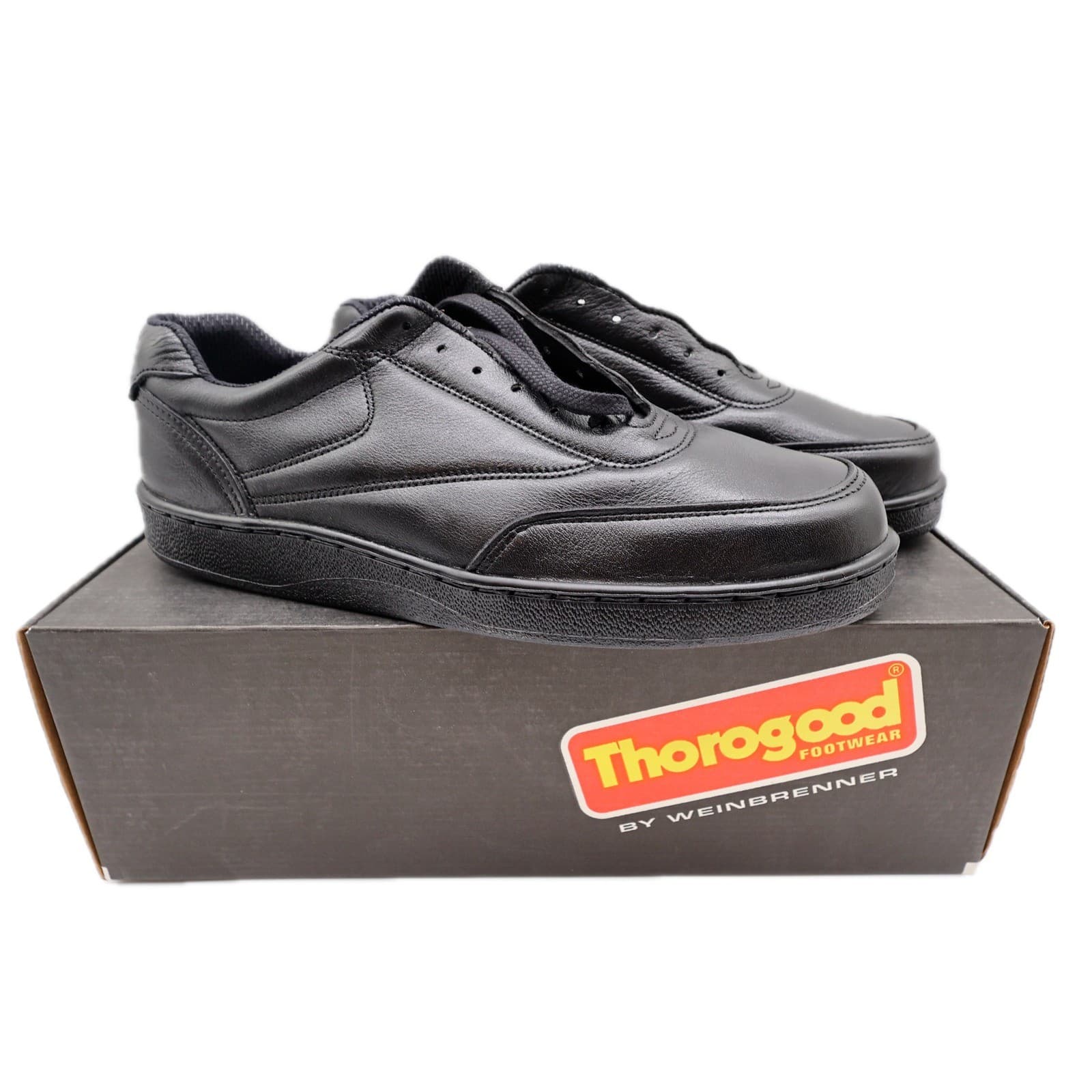 Thorogood Postal Oxford Shoes Mens 9.5 Black Leather USPS USA Made NOS 834-6333