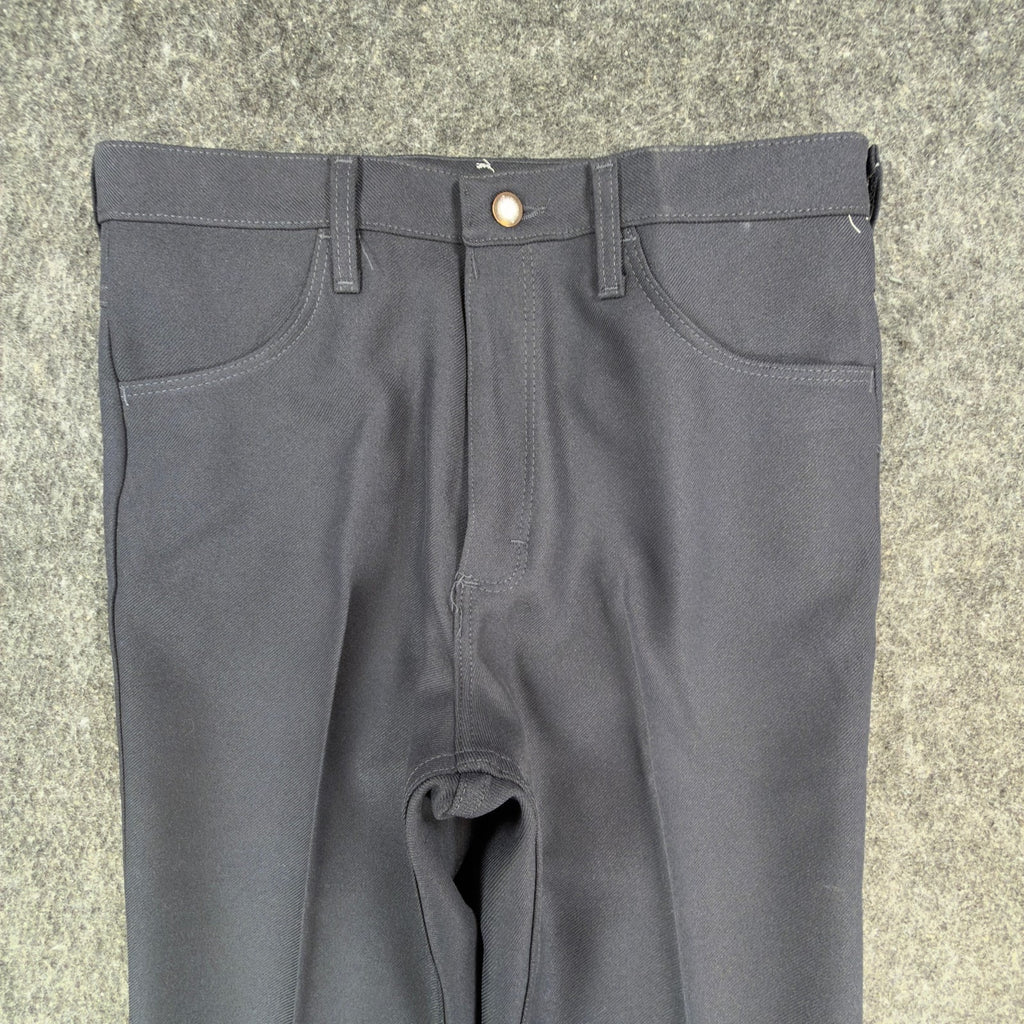 Wrangler Mens Y2K Wrancher Bootcut Dress Pants 34x34 Navy Polyester NWT 82NV