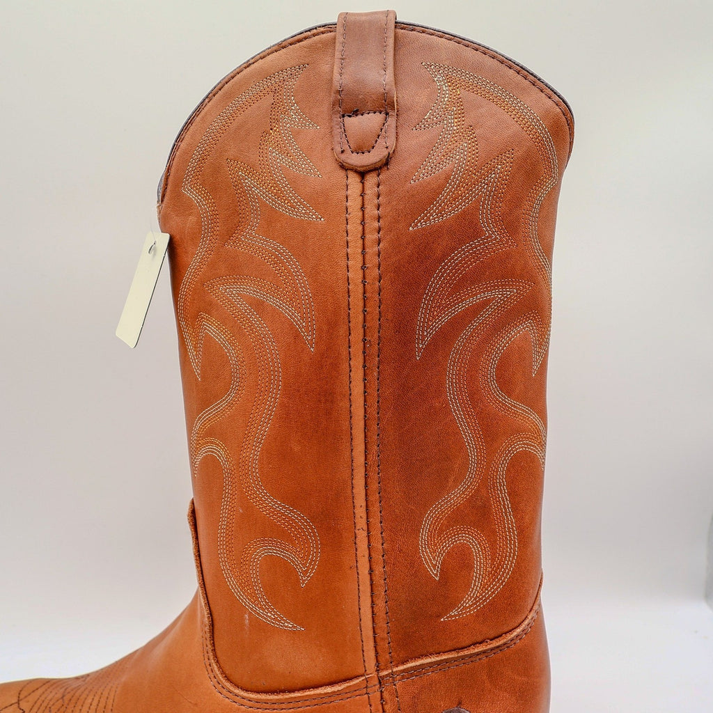 Double-H 12" AG7 Ice Work Western Boots Mens 11 D Ochre Leather NWT Made in USA