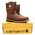 Carhartt Nano Composite Toe Pull-On Boot Mens 11W Brown Leather Waterproof NEW