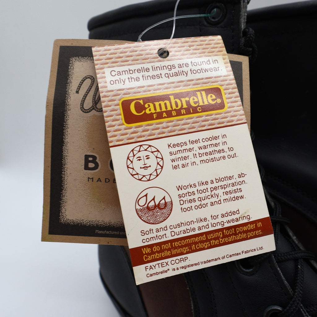 Vintage 90s Wrangler Kiltie Packer Boots Women's 10 Brown Crazyhorse Leather USA NWT