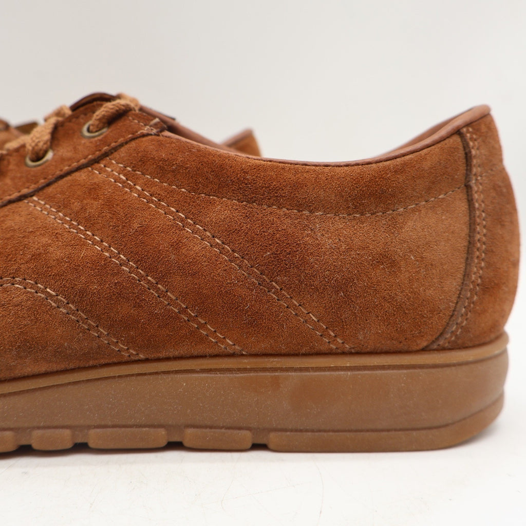 Vintage 90s Hush Puppies Cosmo Chestnut Suede Oxfords Men's 8M USA Deadstock