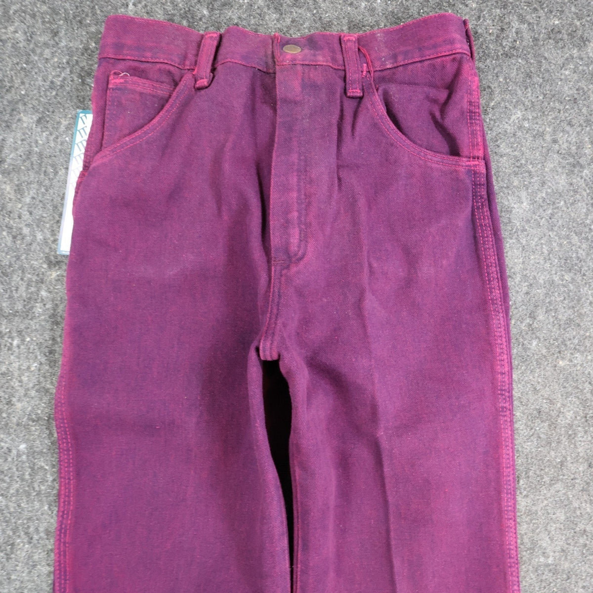 Maverick Vintage 80s Purple Jeans Girls 14 Reg USA Made NOS NWT 27.5x30 - take2supply