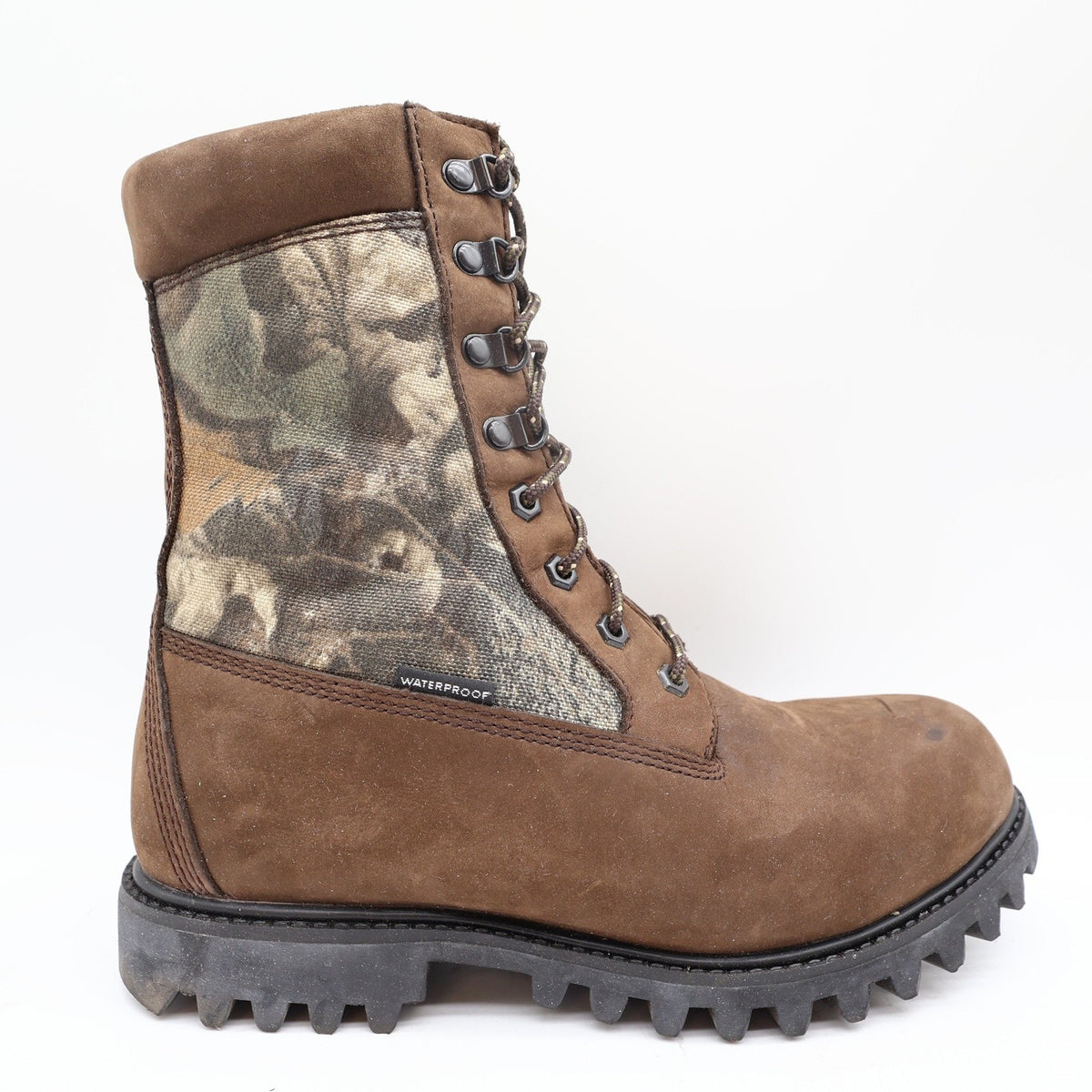 Browning 30300 Hunting Boots Mens 8 Coffee Camo Leather Waterproof New