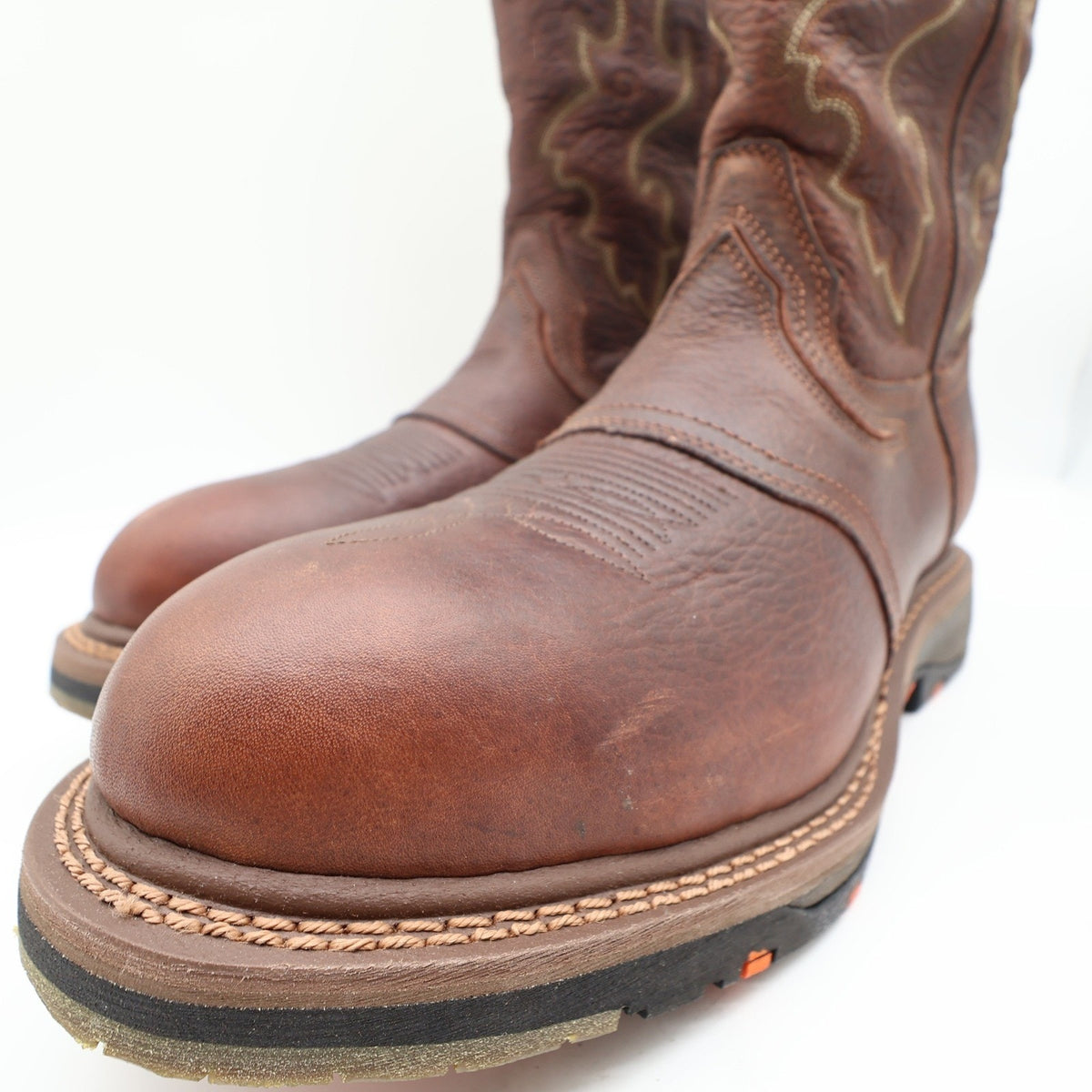 Double-H Modern Roper Boots Mens 10.5 D Brown Leather Composite Toe DH5133 NWT