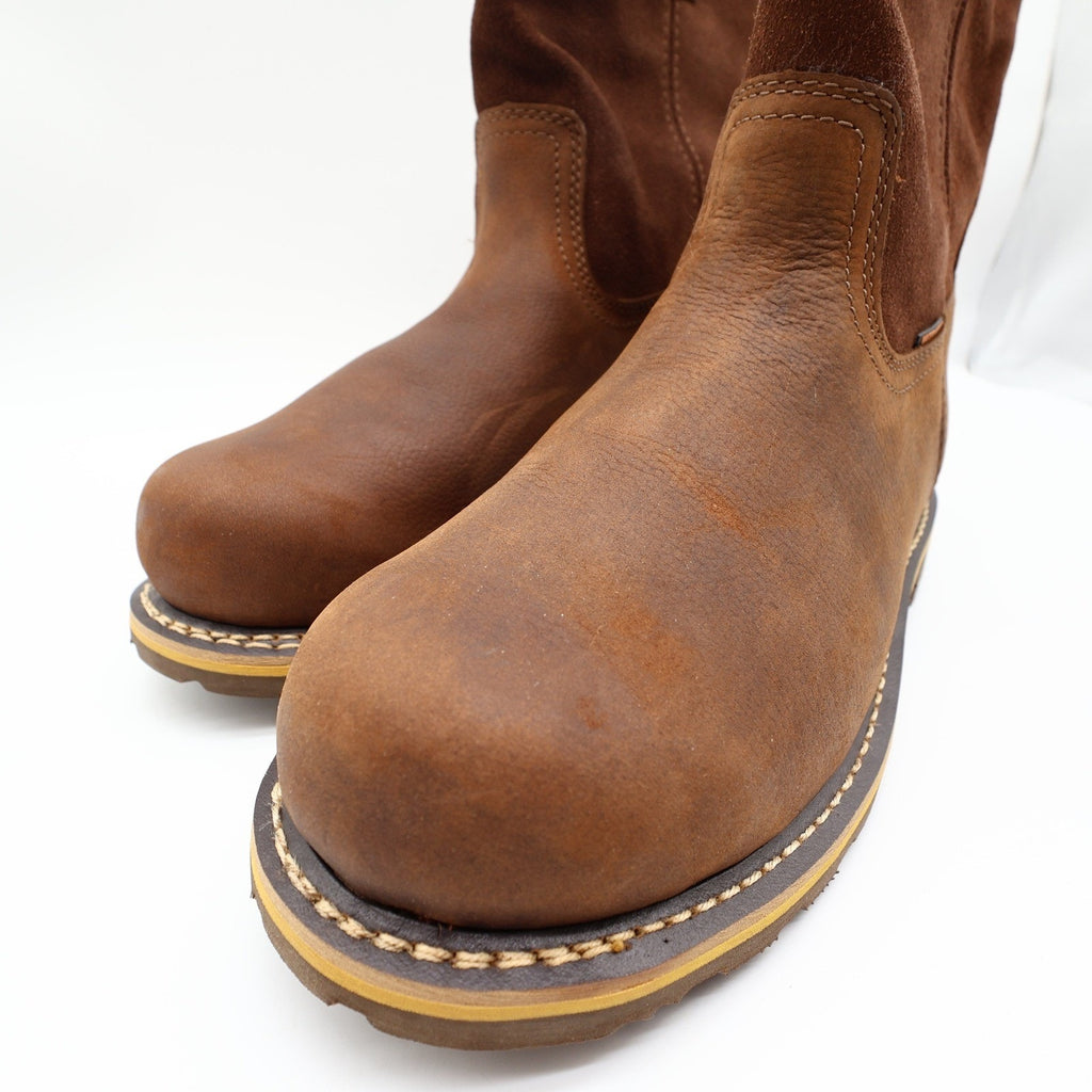 Carhartt CMP1053 Pull-On Work Boot Mens 12W Brown Leather Waterproof New