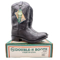 Double-H 3294 Western Cowboy Boots Mens 11.5 D Black Leather NWT Made in USA