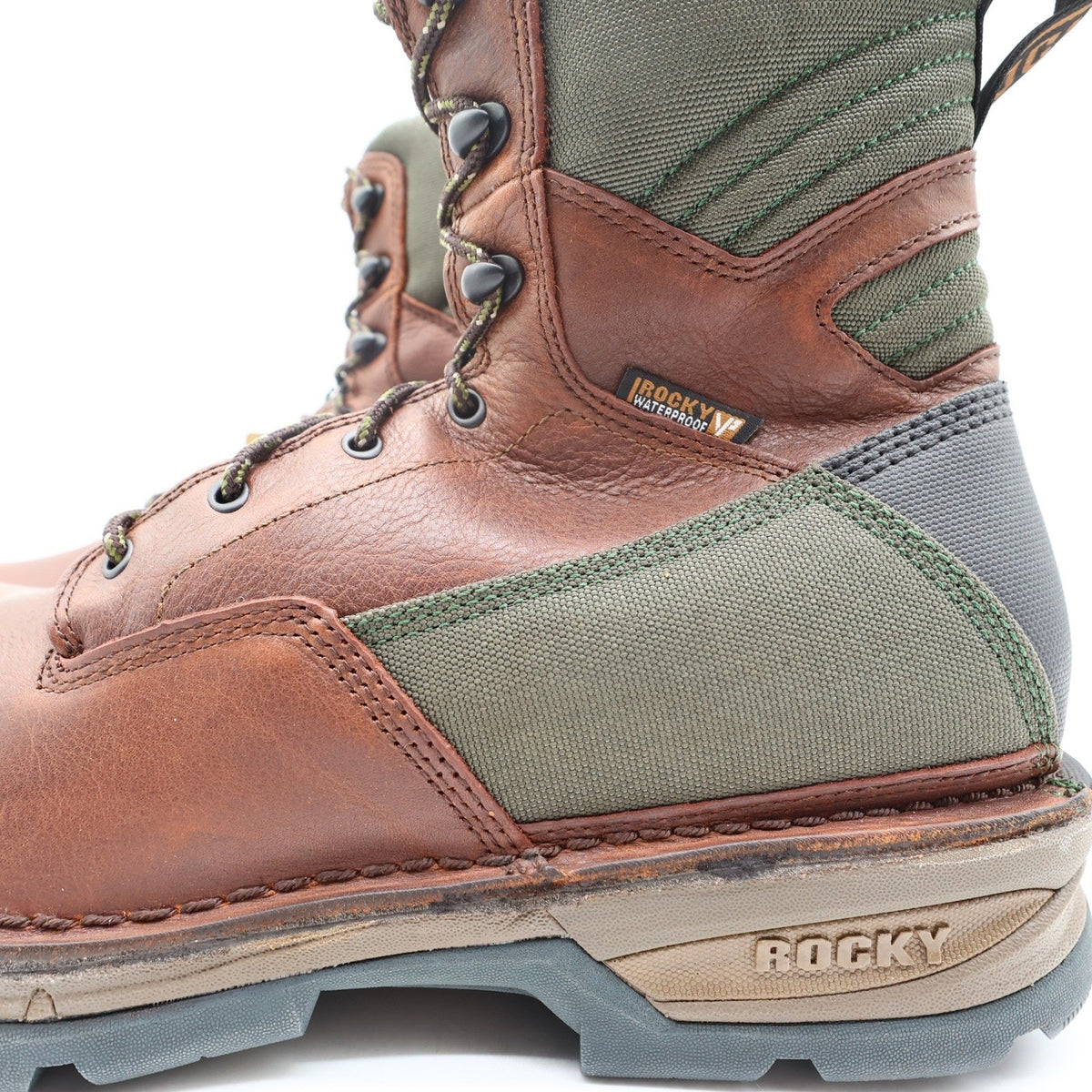Rocky Fieldlite 8" Hunting Boots Mens 10M Brown Leather Insulated Waterproof NEW - take2supply