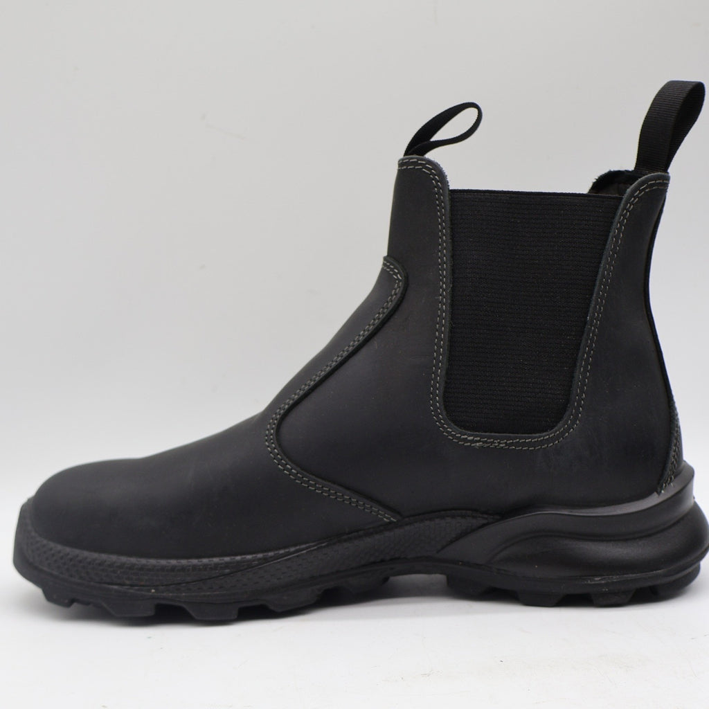 Grisport Cardigan Chelsea Boots Mens 10.5 Black Leather Pull On Italy 7003D8