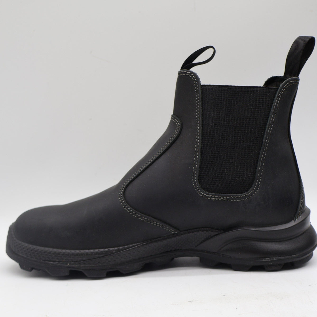 Grisport Cardigan Chelsea Boots Mens 10.5 Black Leather Pull On Italy 7003D8