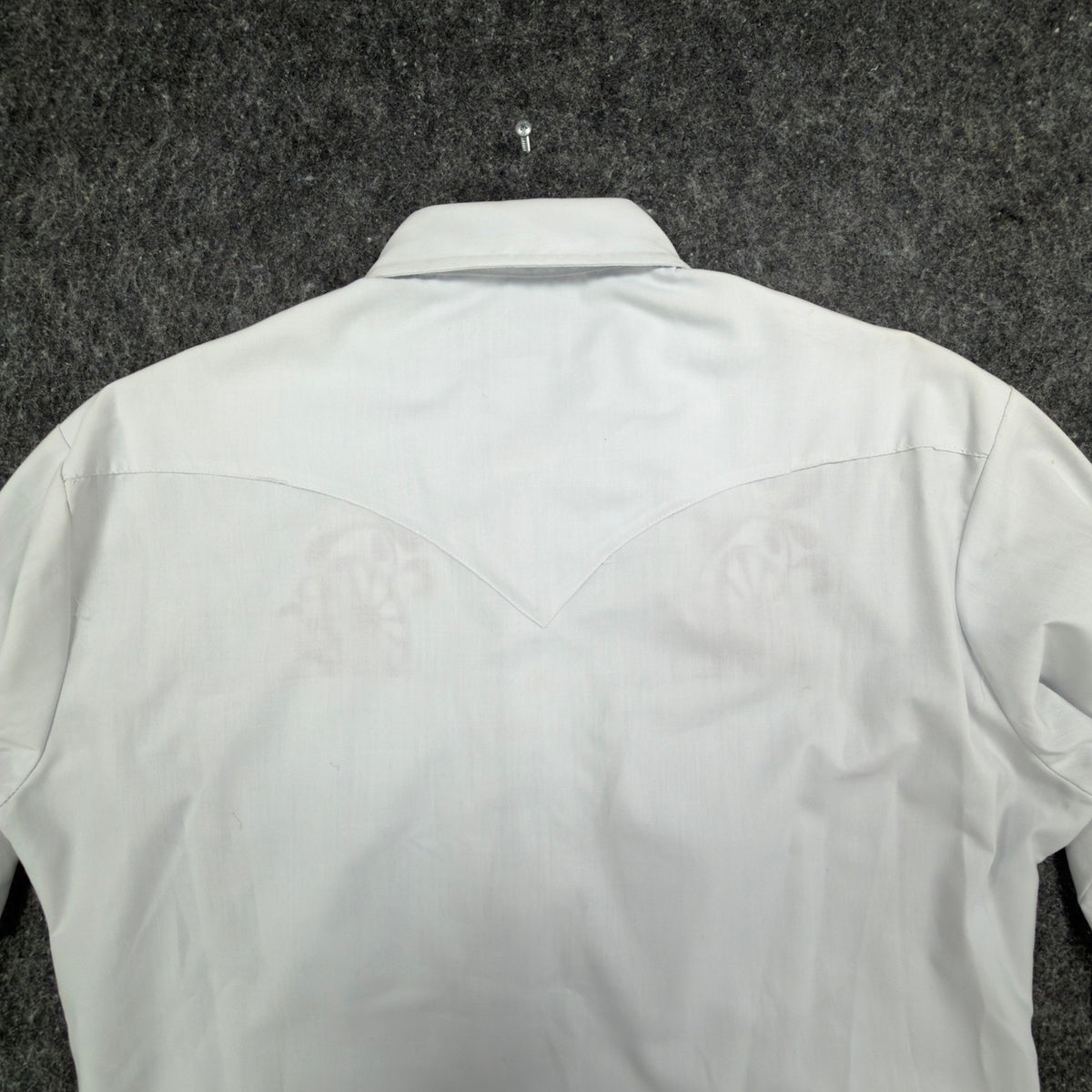 H Bar C Vintage 70s Wheeler Western Shirt Mens 15.5-33 White Embroidered NWT