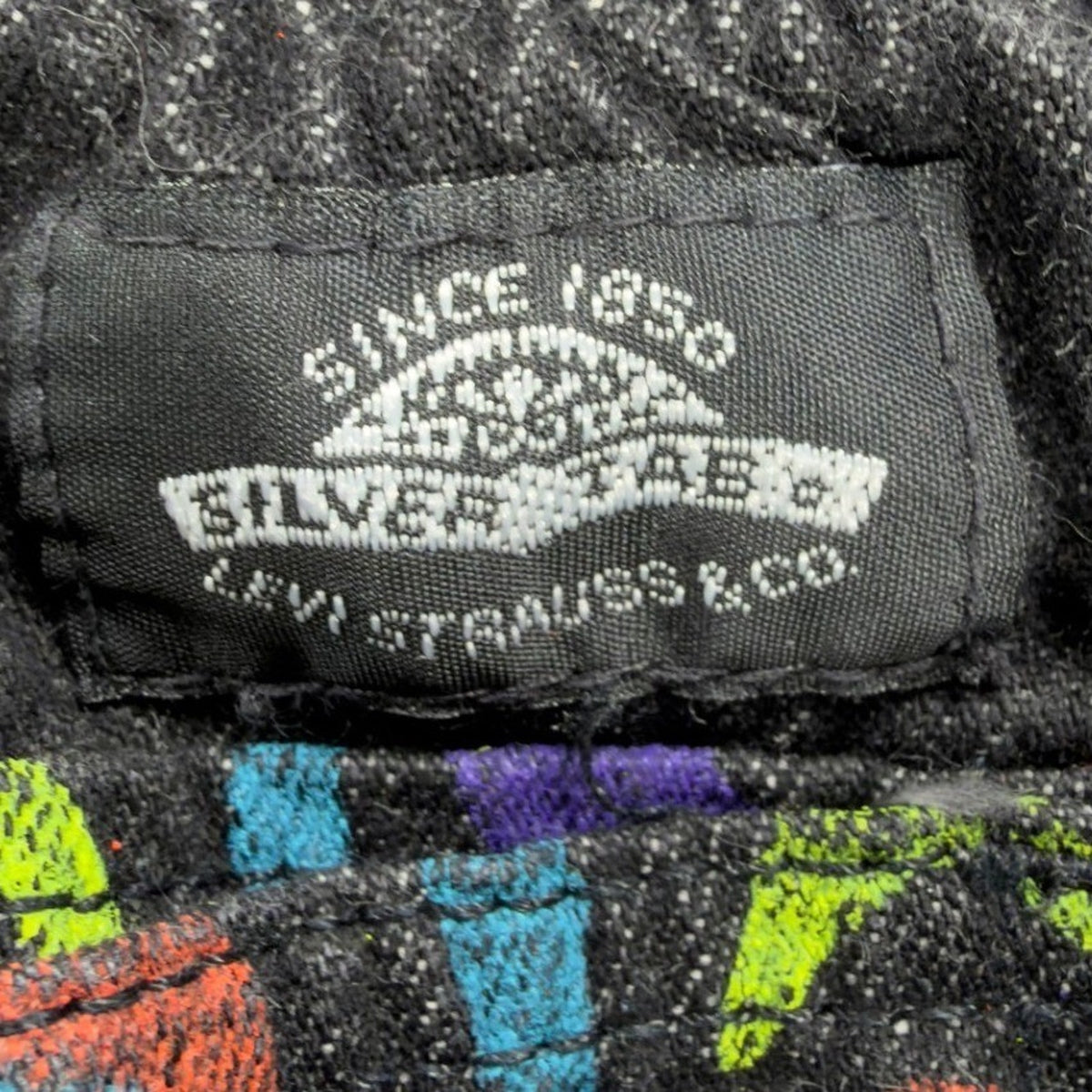 Levis Vintage 90s SilverTab Shorts Mens Small Black Abstract Print NWT Deadstock - take2supply