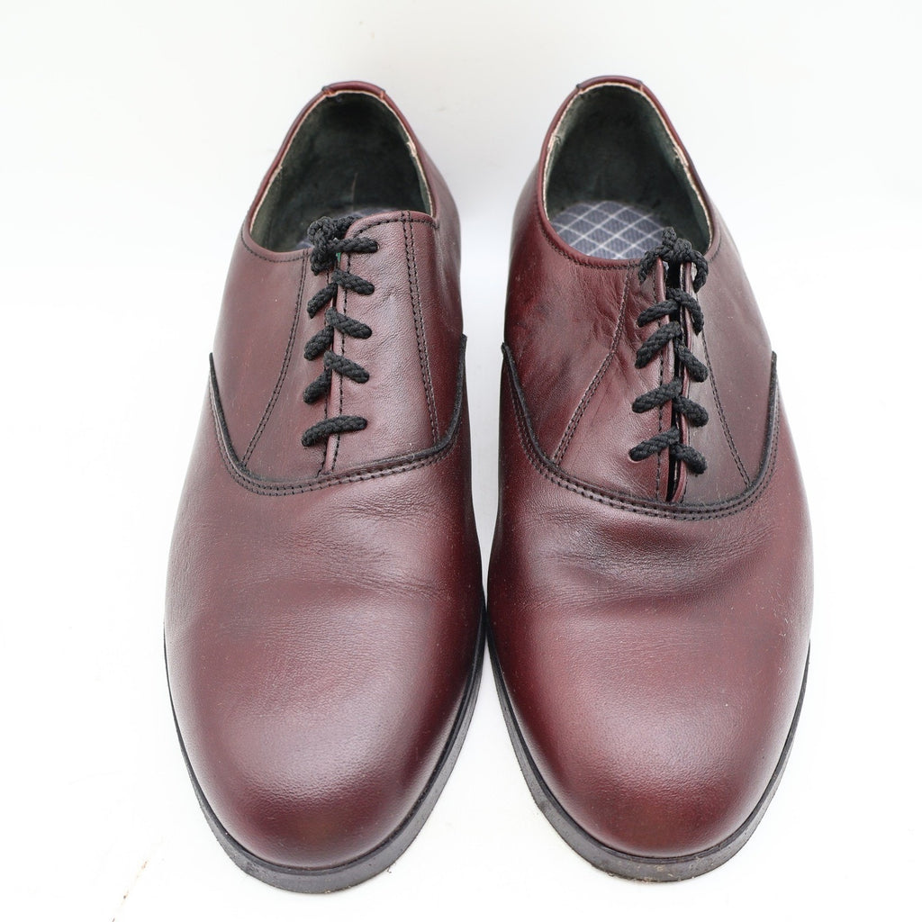 Vintage Armadillos Stanford II Burgundy Leather Oxfords Men's 10M USA Made New